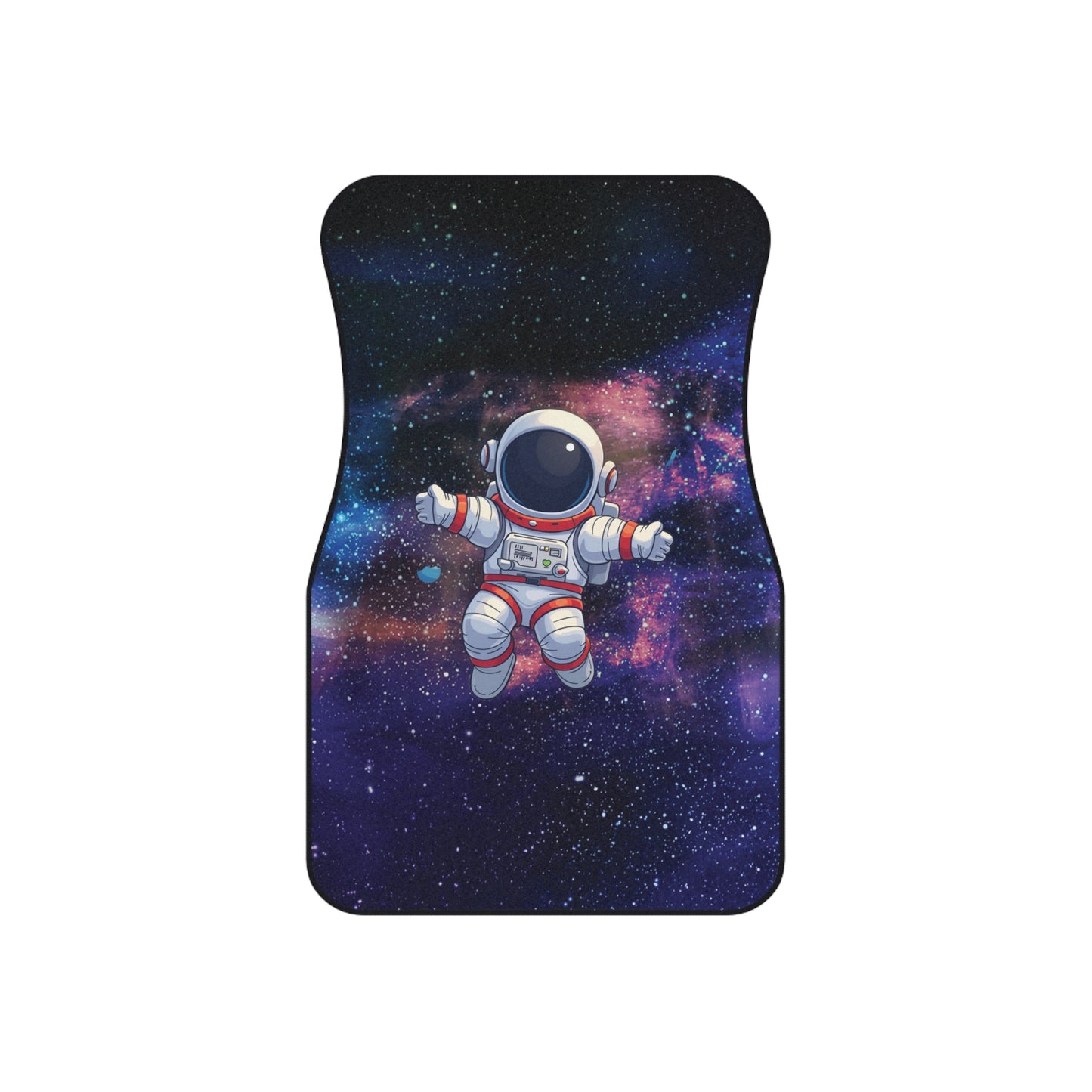 Space AstronautCar Floor Mats – 2-Piece Front Set, Durable & Stylish, Universal Fit