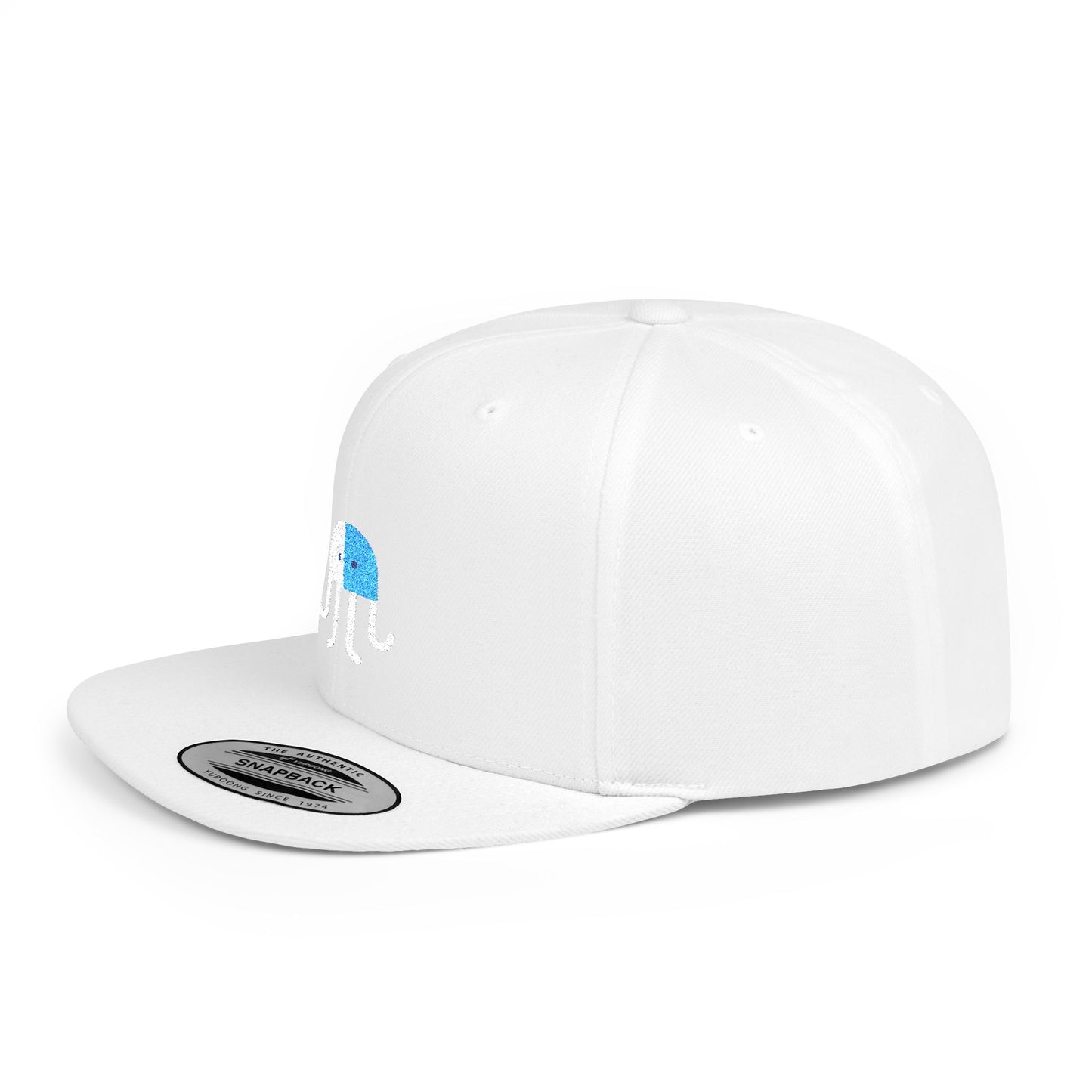 Icons Embroidered Jellyfish Flat Bill Snapback – Lightweight, Custom Fit, Premium Quality
