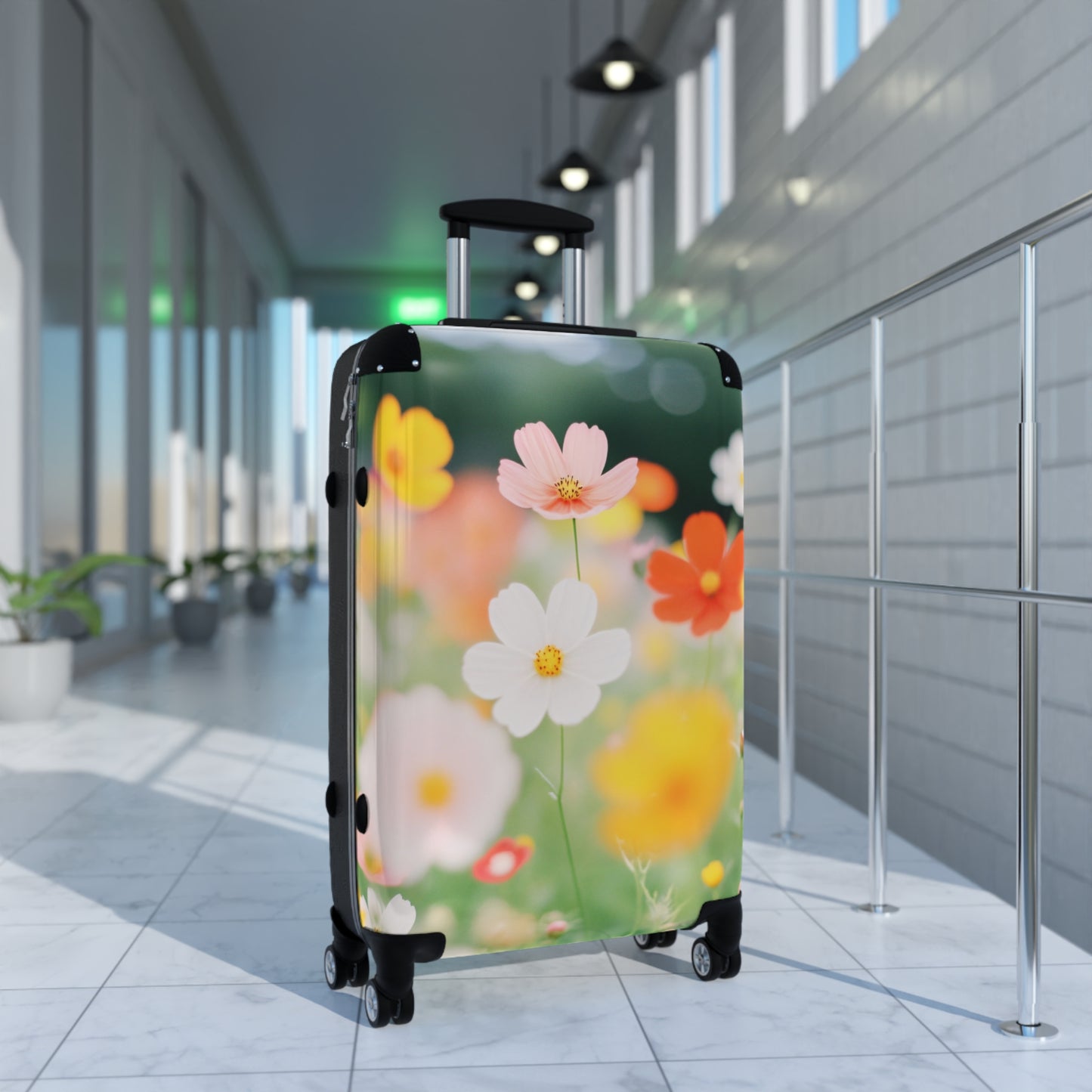 Nature Flowers Floral Colorful Art Carry-On Suitcase - Stylish Luggage for Travelers