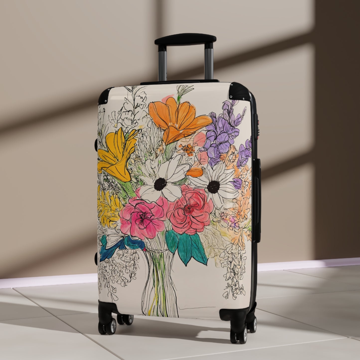 Nature Flowers Floral Spring Flowers Art Carry-On Suitcase - Stylish Luggage for Travelers