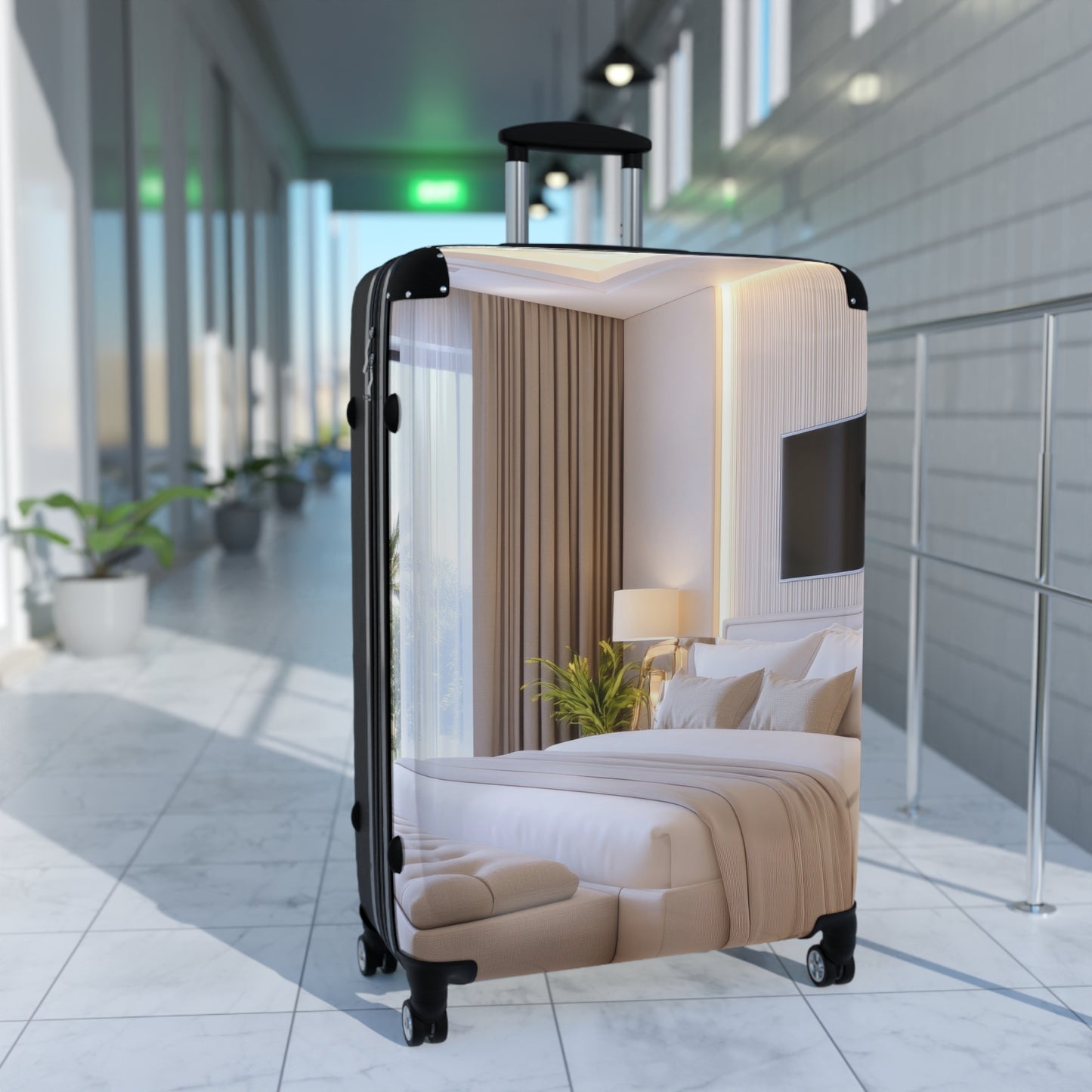 Nature Bedroom Mordern Art Carry-On Suitcase - Stylish Luggage for Travelers