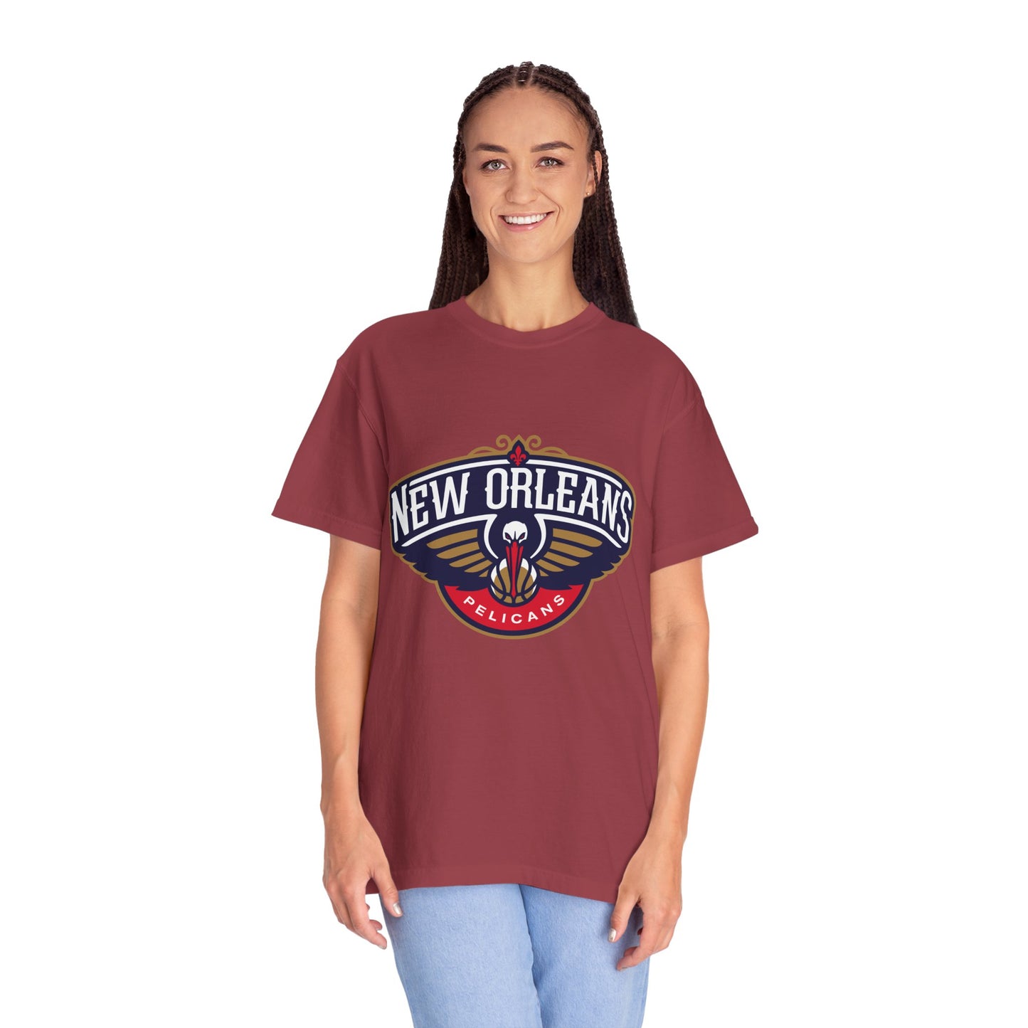 New Orleans Pelicans Garment-Dyed T-Shirt – Premium Cotton Tee for Customization