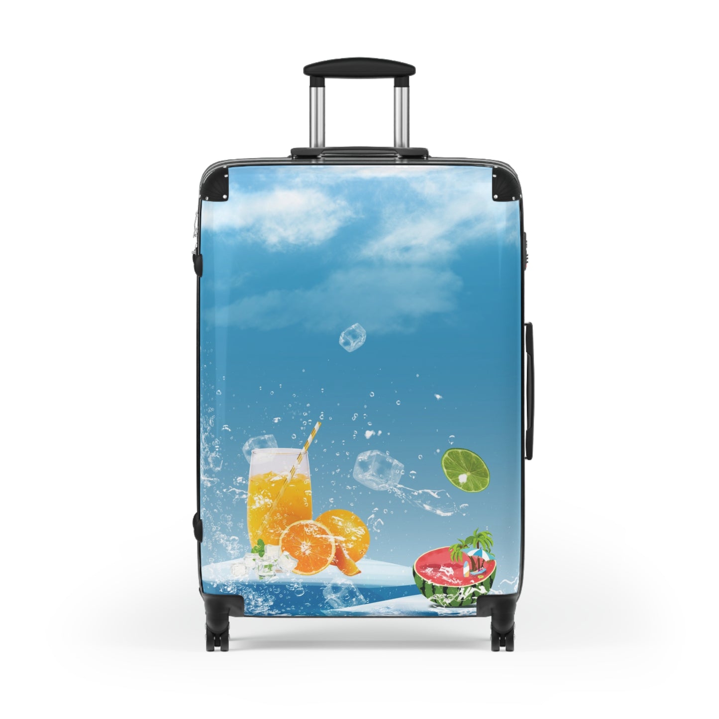 Nature Summer Watermelon Blue Refreshing Art Carry-On Suitcase - Stylish Luggage for Travelers