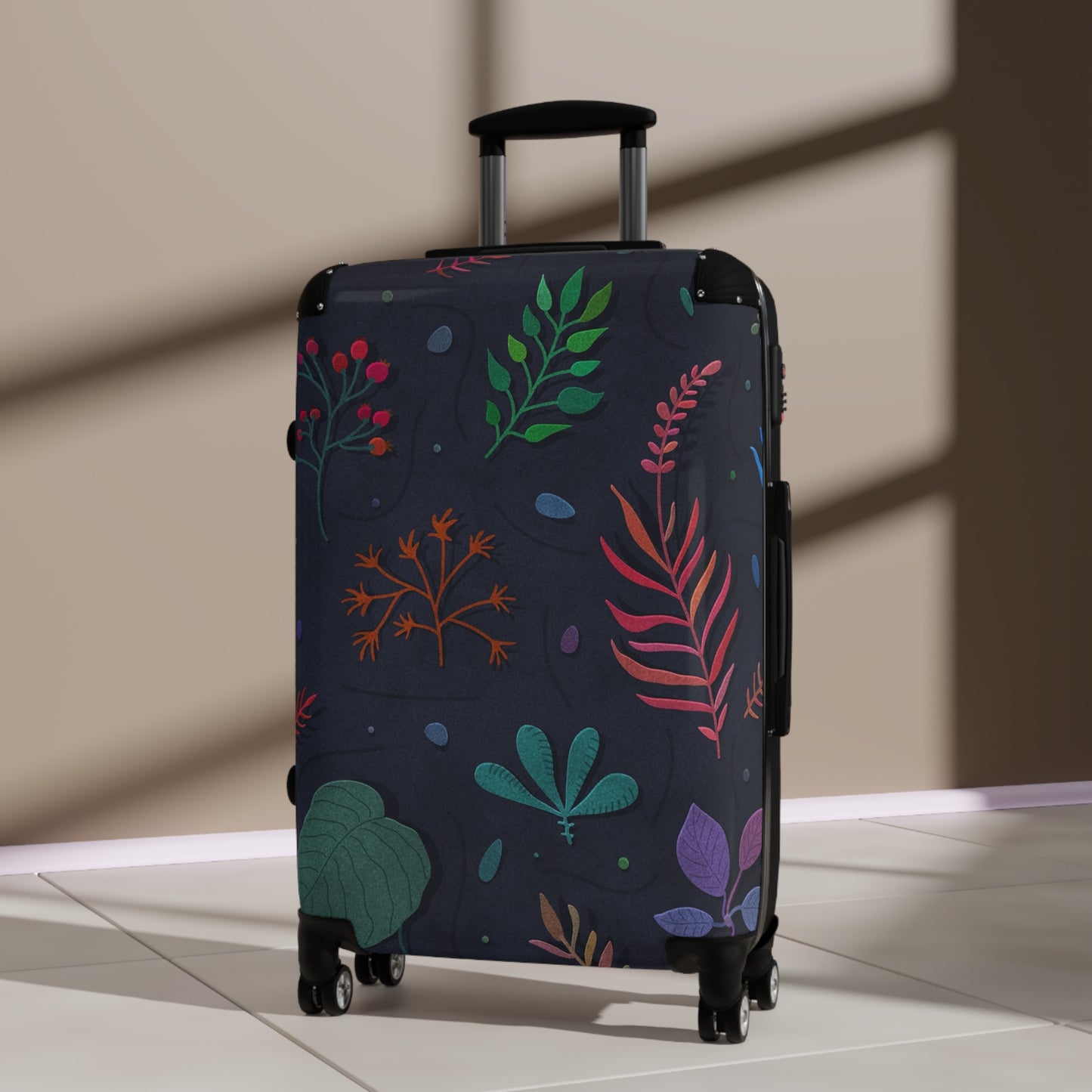 Nature Flowers Floral Botanical Art Carry-On Suitcase - Stylish Luggage for Travelers