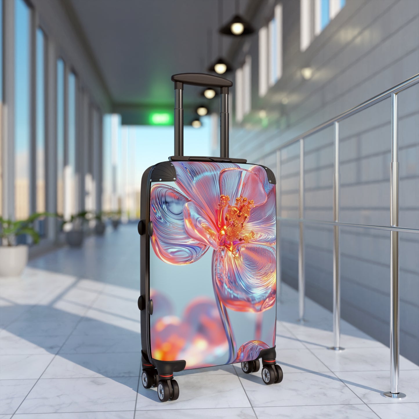 Nature Flowers Floral Glass Spring Art Carry-On Suitcase - Stylish Luggage for Travelers