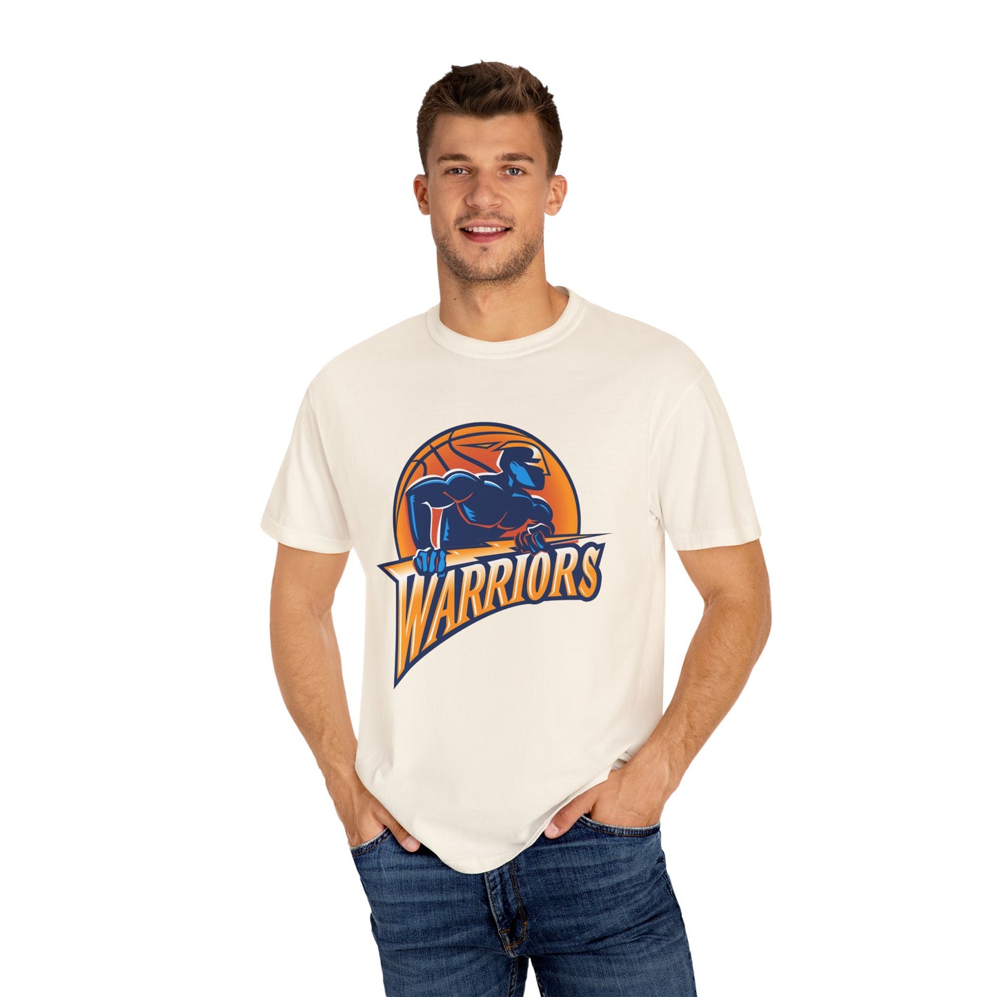 Golden State Warriors Game Day Garment-Dyed T-Shirt – Premium Cotton Tee for Customization