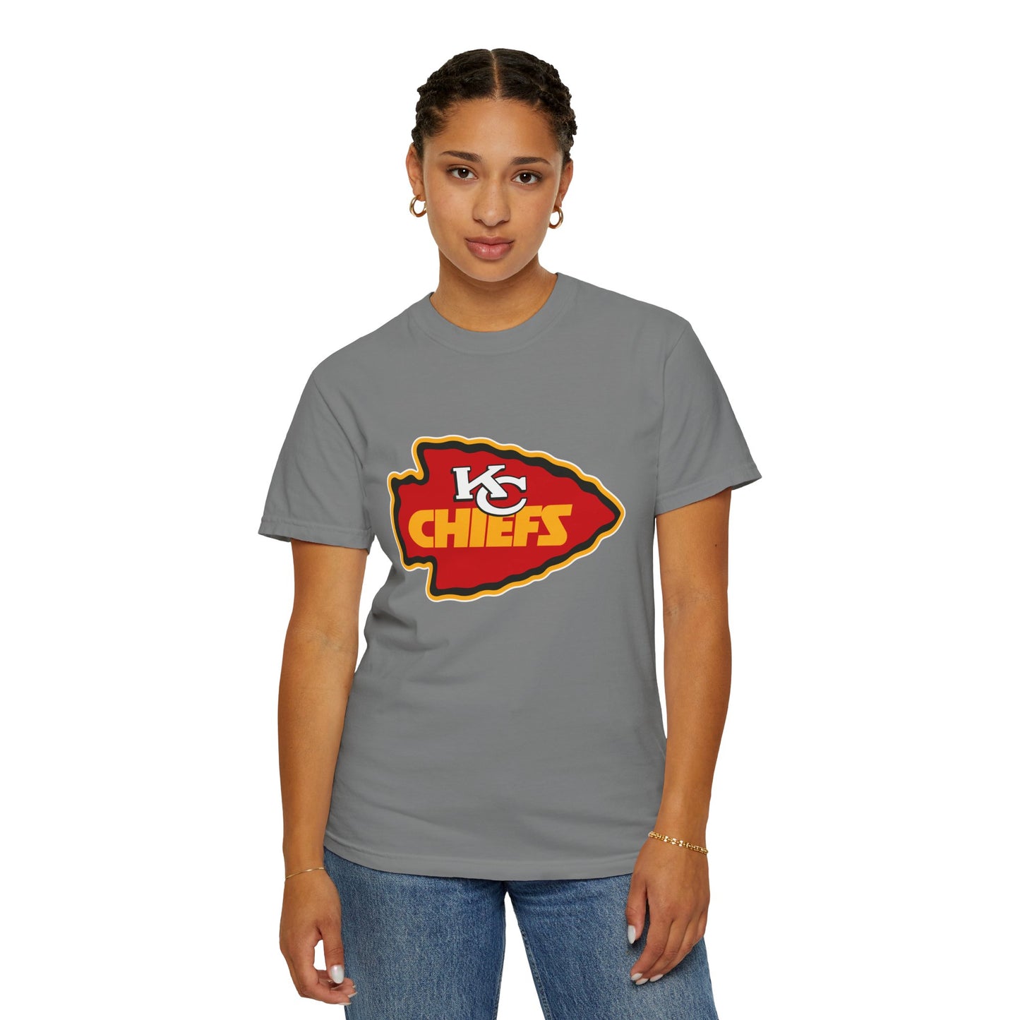Kansas City Chiefs Apparel Garment-Dyed T-Shirt – Premium Cotton Tee for Customization