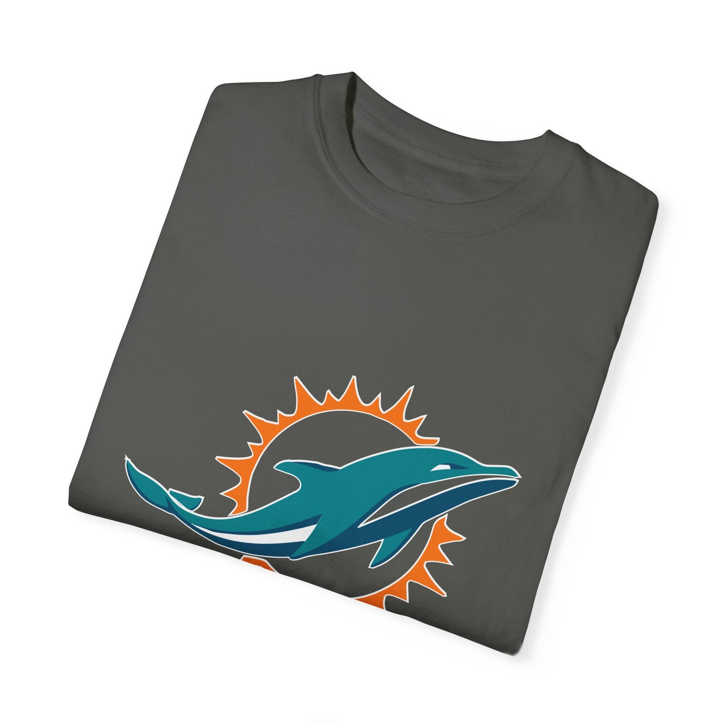 Miami Dolphins Football Merchandise Garment-Dyed T-Shirt – Premium Cotton Tee for Customization