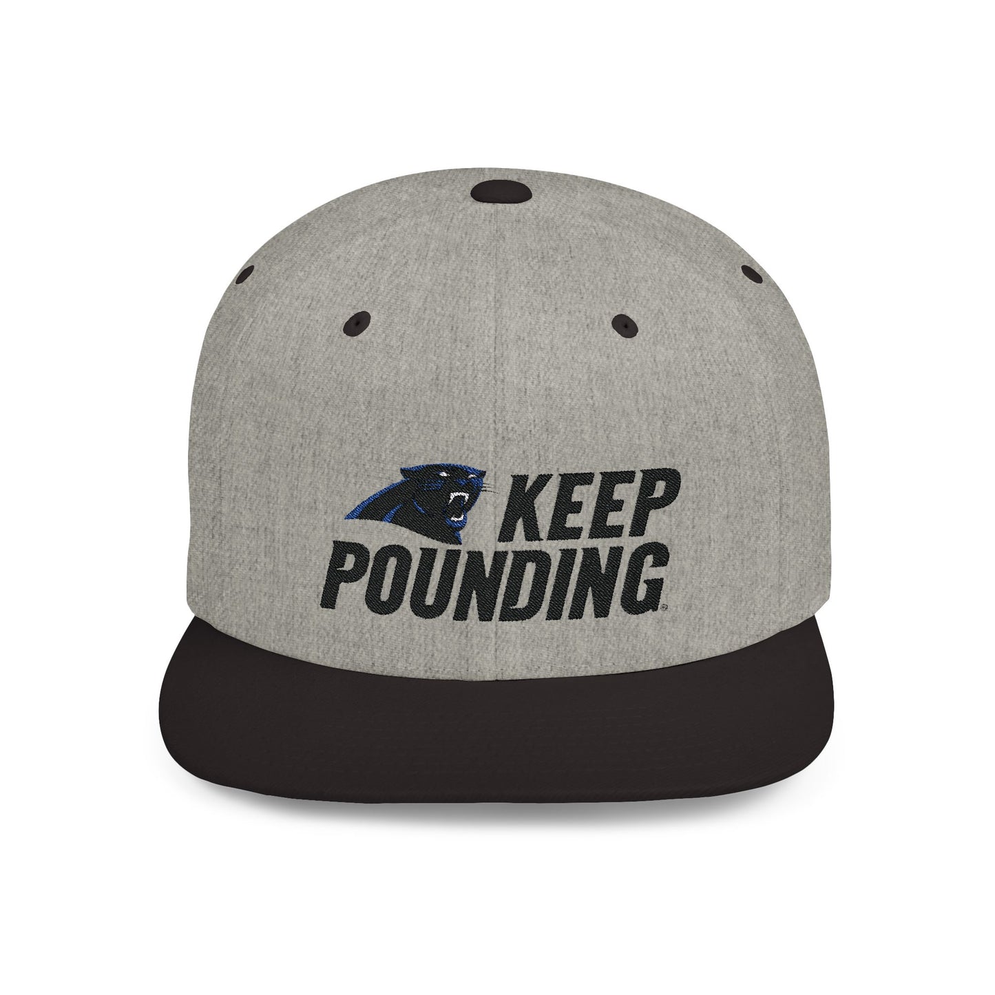 Carolina Panthers Keep Pounding Flat Bill Snapback – Lightweight, Custom Fit, Premium Quality