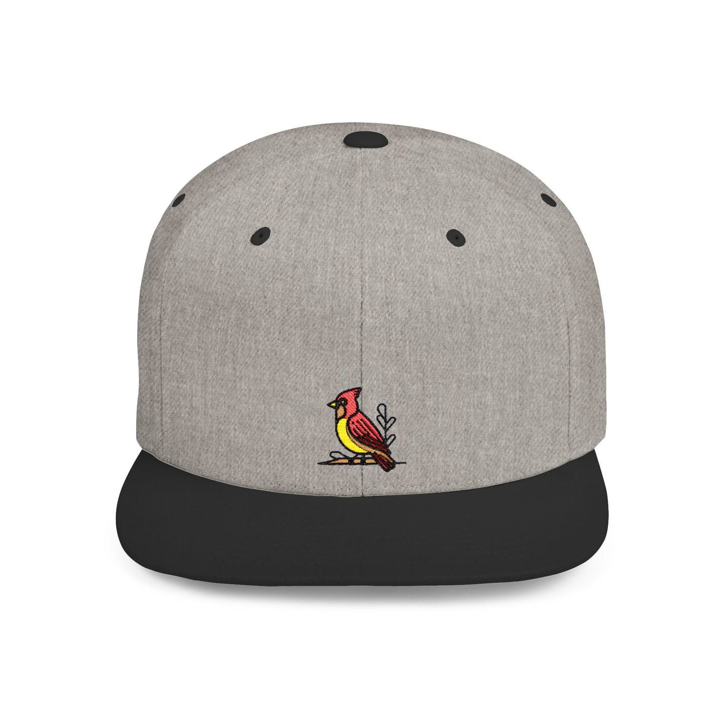 Icons Embroidered Red Bird Flat Bill Snapback – Lightweight, Custom Fit, Premium Quality