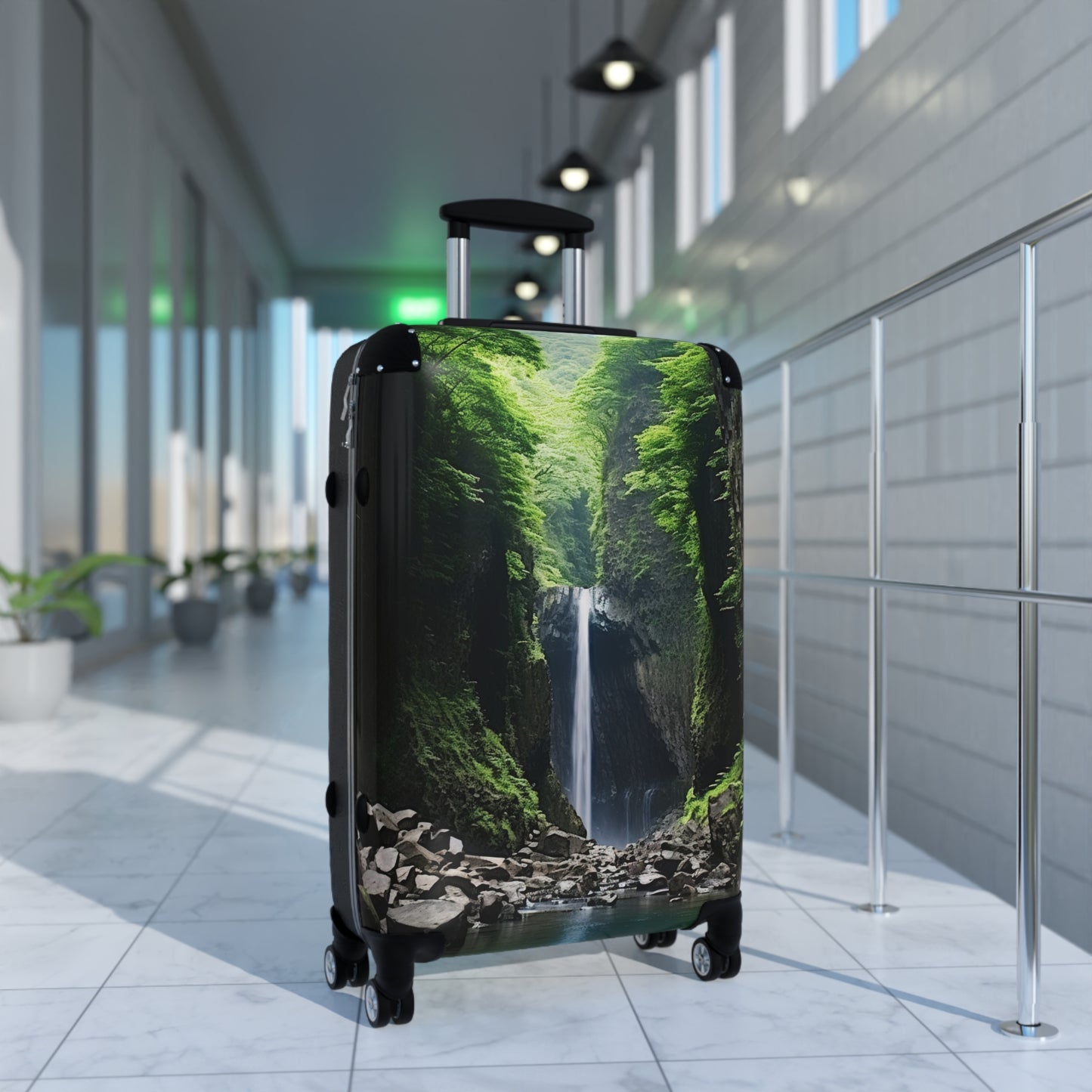 Nature Landscape Behind a Cayon Art Carry-On Suitcase - Stylish Luggage for Travelers