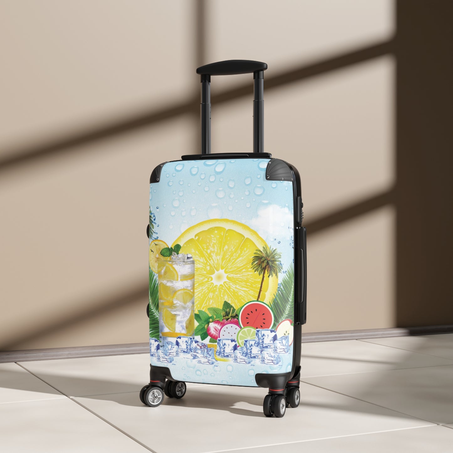 Nature Summer Ice Cube Art Carry-On Suitcase - Stylish Luggage for Travelers