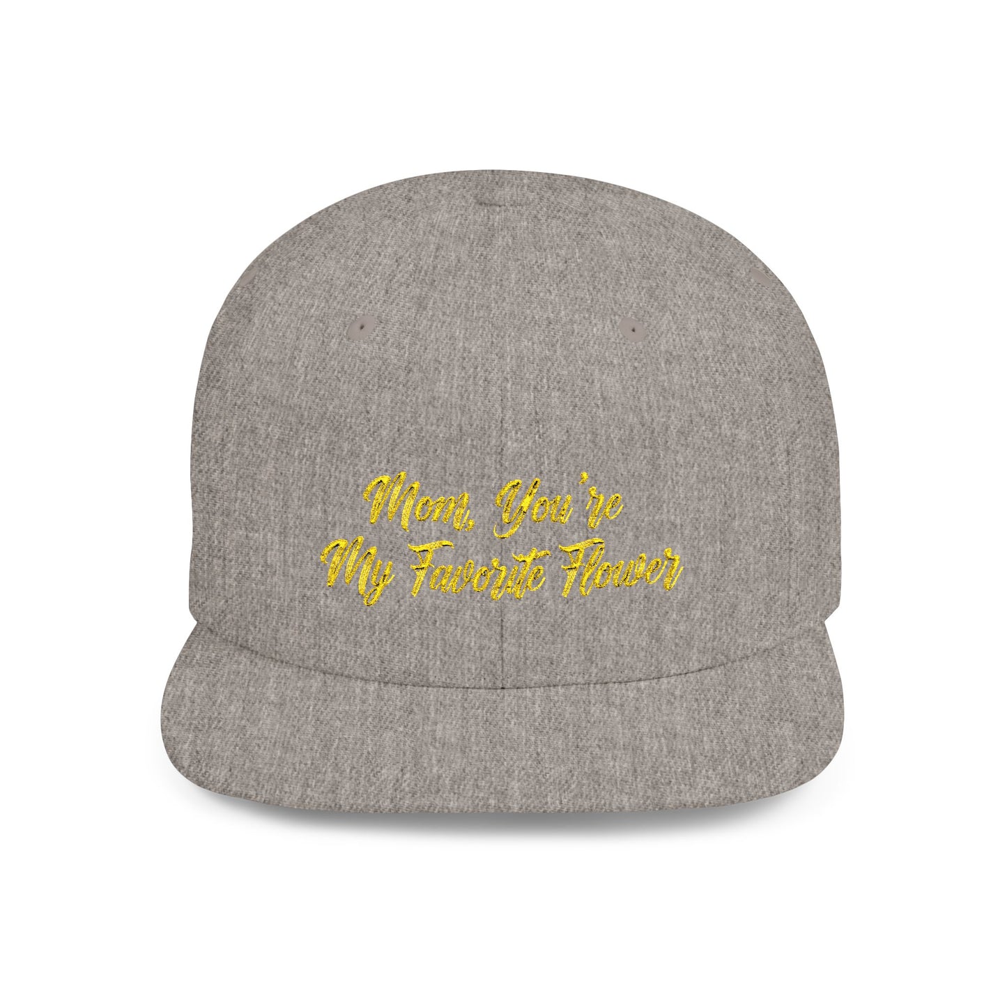 Text Mom You're My Favorite Color Flat Bill Snapback – Lightweight, Custom Fit, Premium Quality