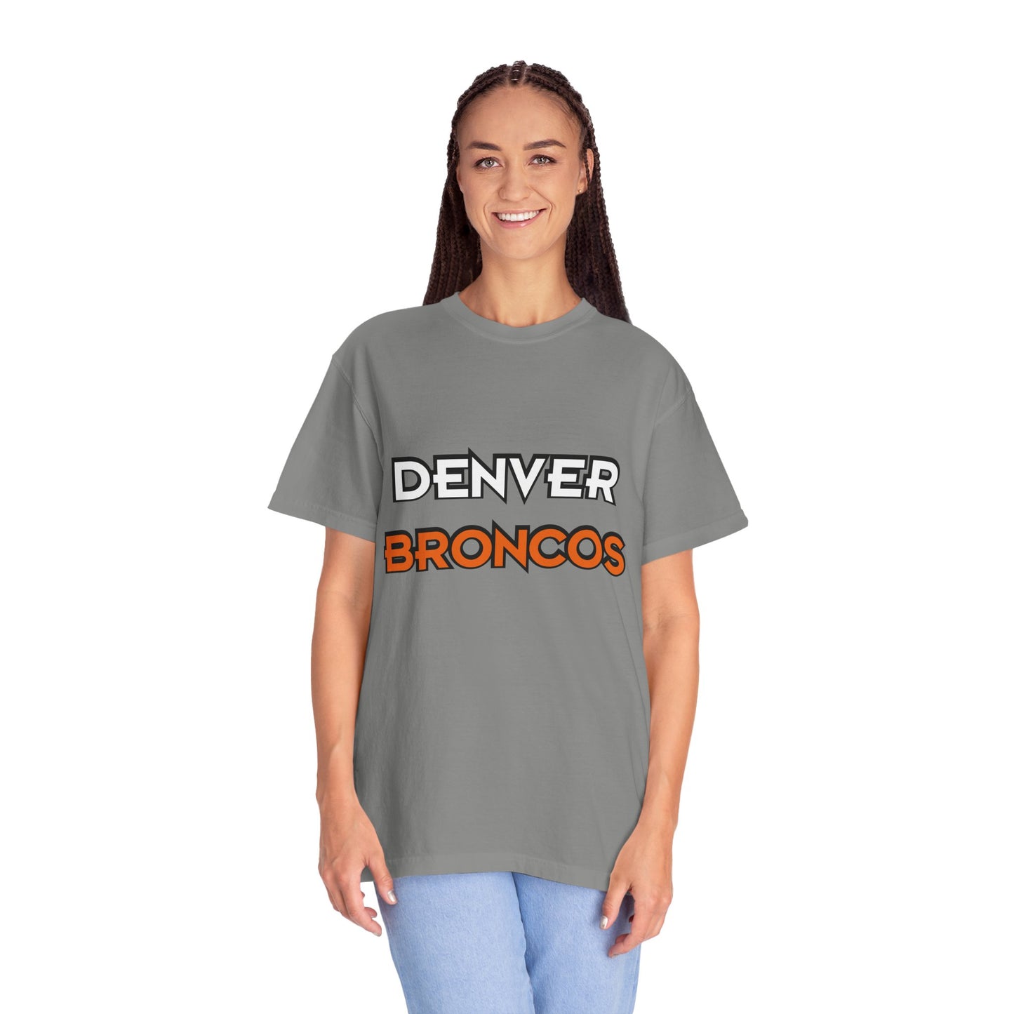 Denver Broncos Pride Garment-Dyed T-Shirt – Premium Cotton Tee for Customization