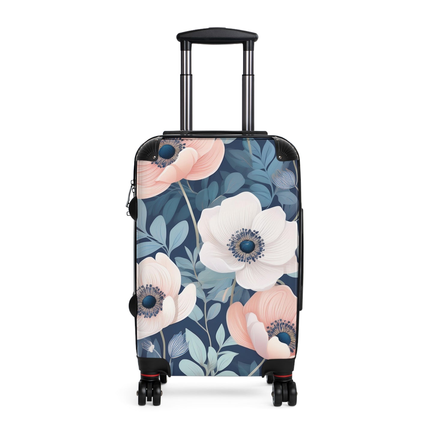 Nature Flowers Floral Pink and White Art Carry-On Suitcase - Stylish Luggage for Travelers