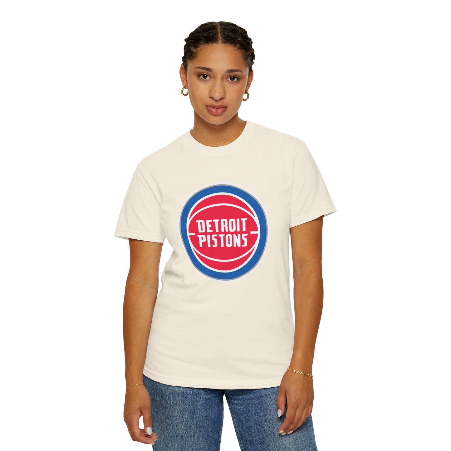 Detroit Pistons Built Different Garment-Dyed T-Shirt – Premium Cotton Tee for Customization