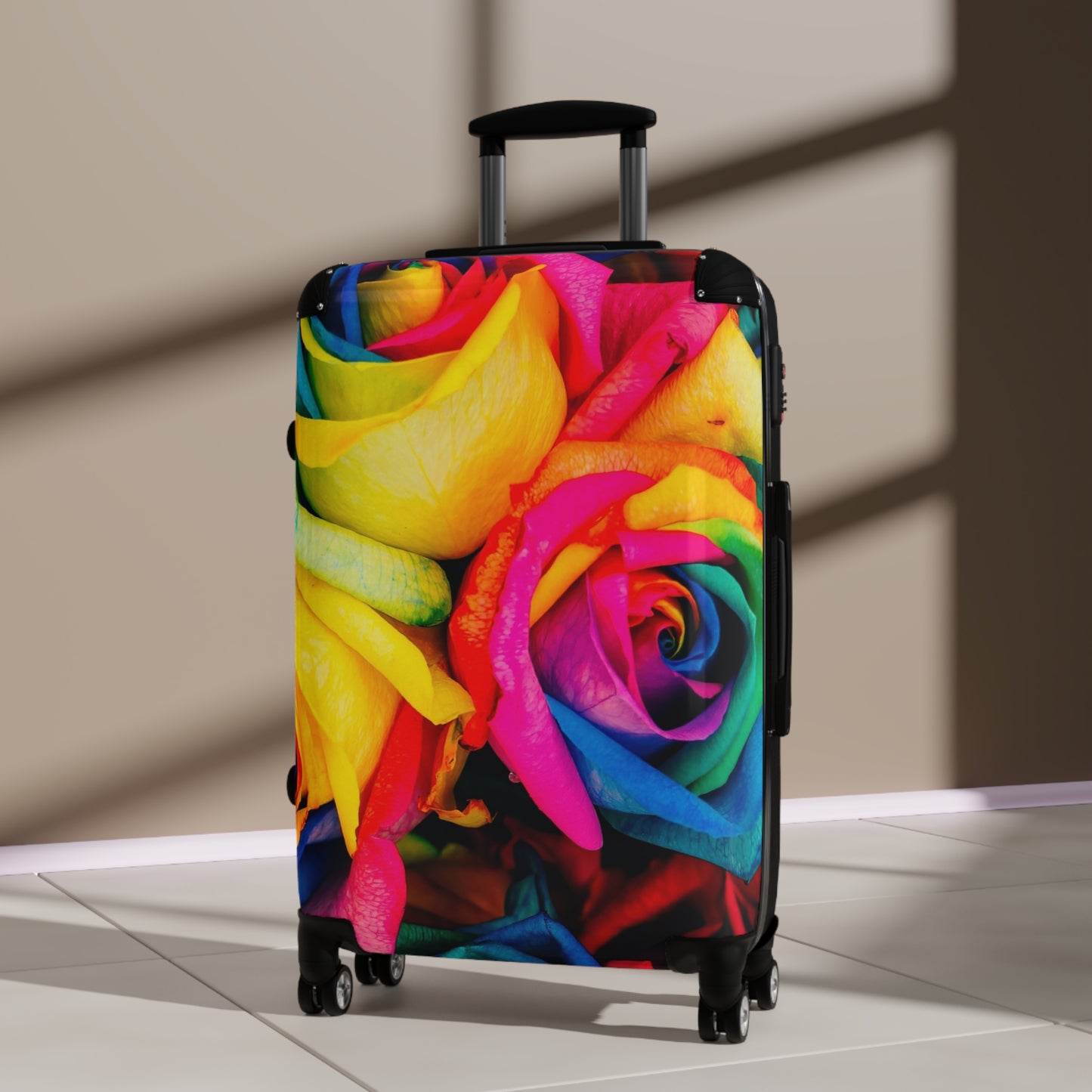 Nature Flowers Floral Cool Rainbow Art Carry-On Suitcase - Stylish Luggage for Travelers