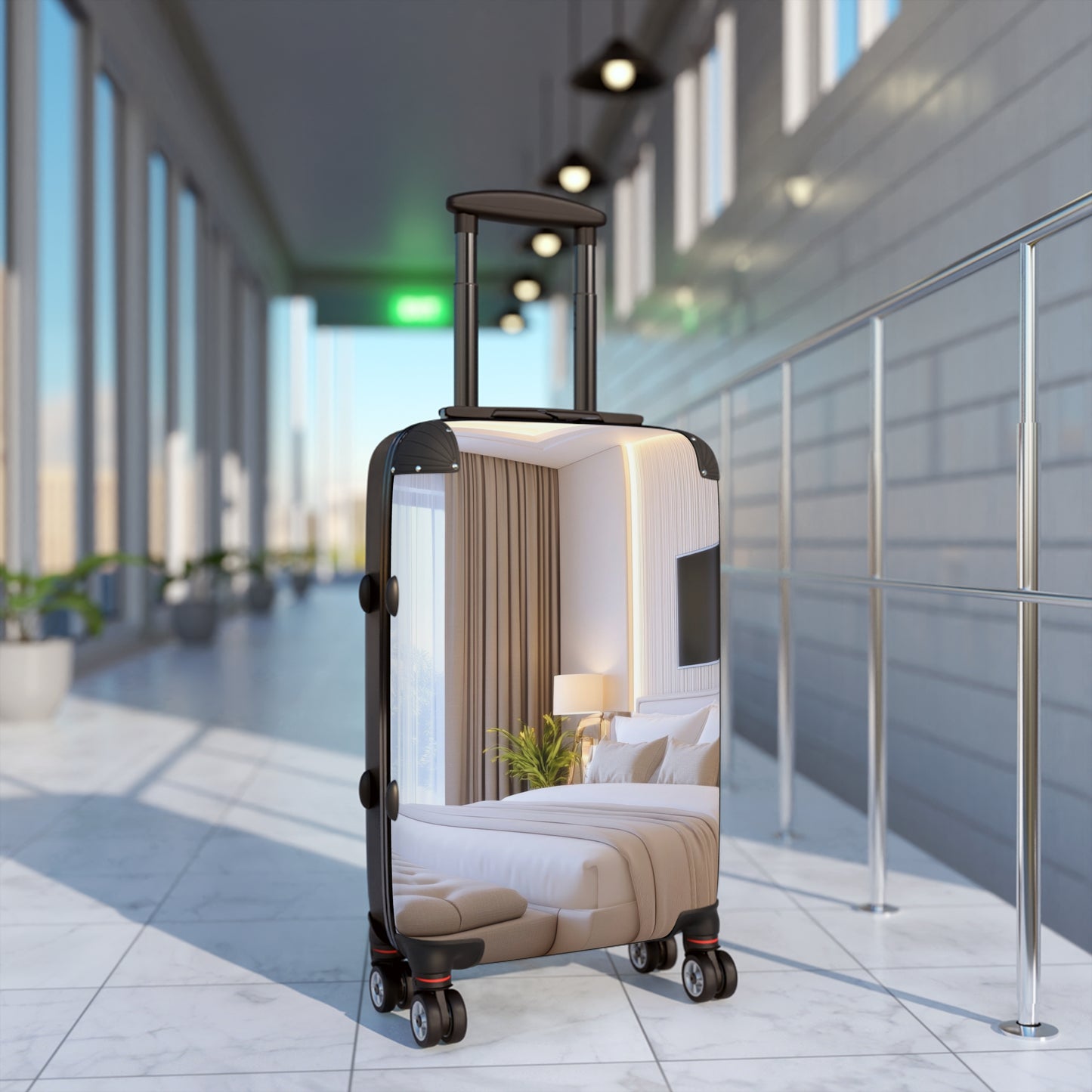Nature Bedroom Mordern Art Carry-On Suitcase - Stylish Luggage for Travelers