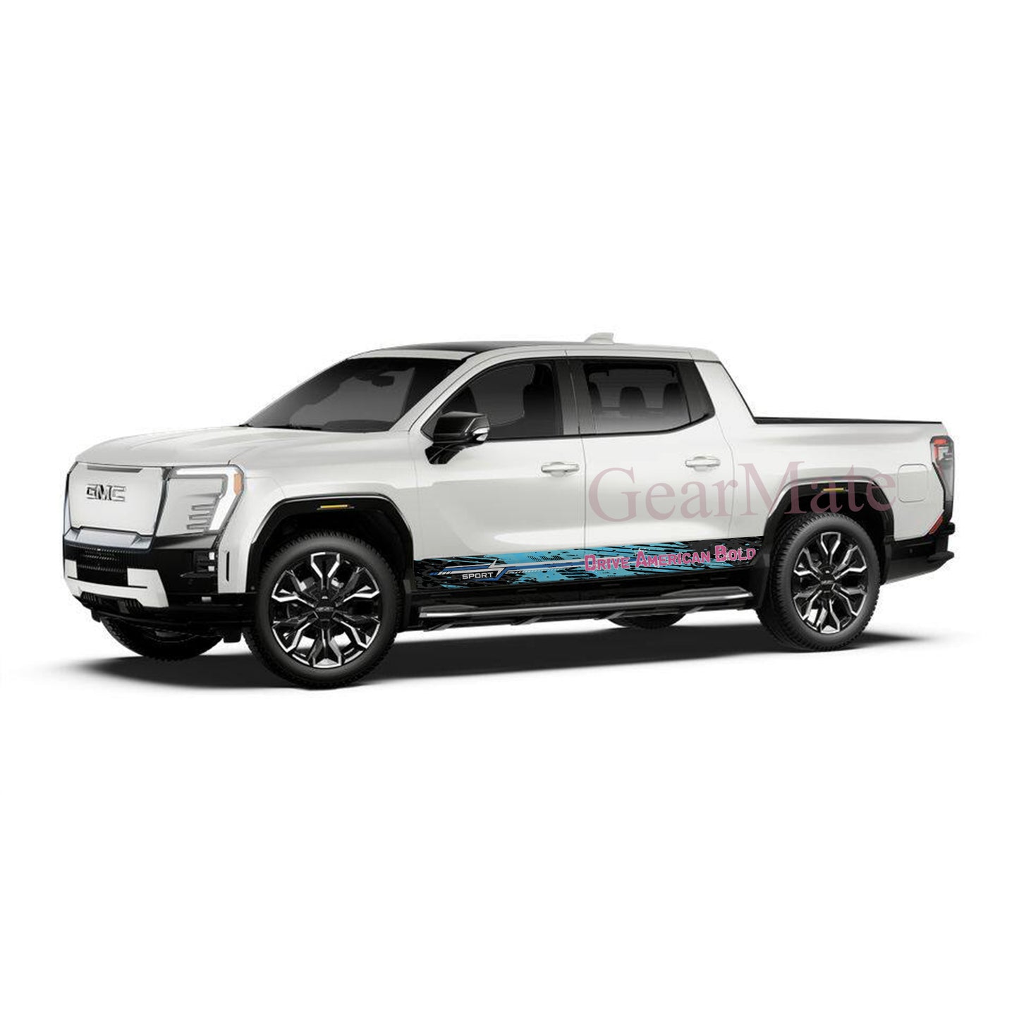 Drive American Bold Rocker Panel Graphic Decal Kit (Left & Right Sides) - High Quality Vinyl for Trucks & SUVs