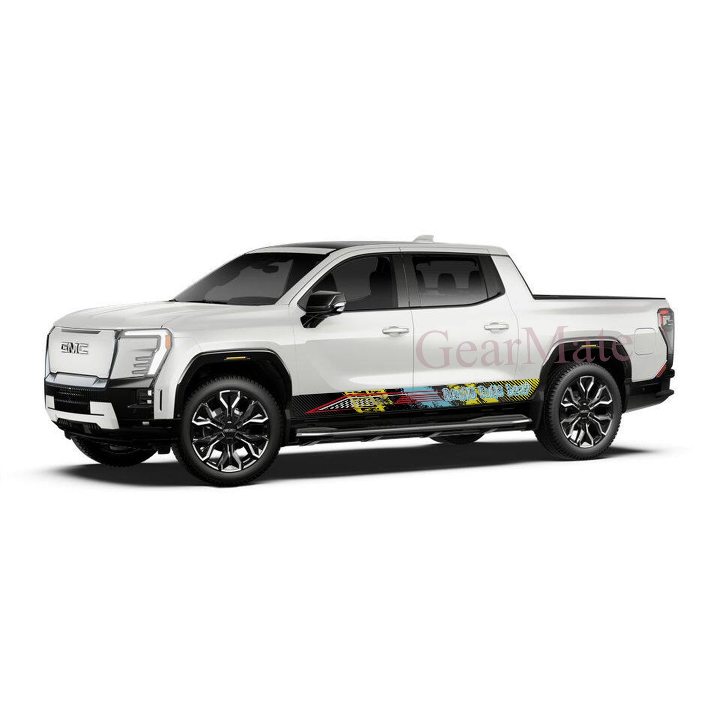 Built for Battle Rocker Panel Graphic Decal Kit (Left & Right Sides) - High Quality Vinyl for Trucks & SUVs