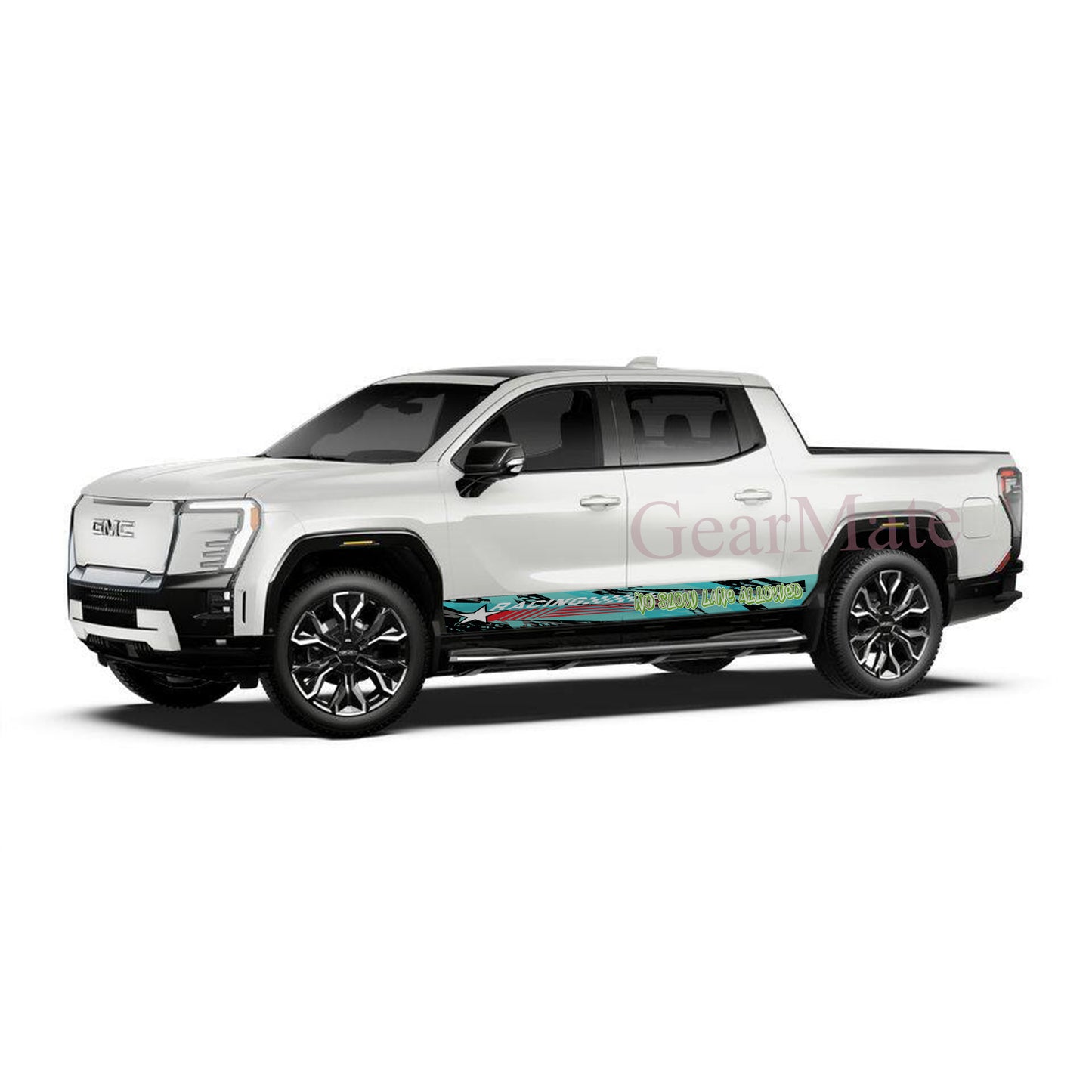 No Slow Lane Allowed Rocker Panel Graphic Decal Kit (Left & Right Sides) - High Quality Vinyl for Trucks & SUVs