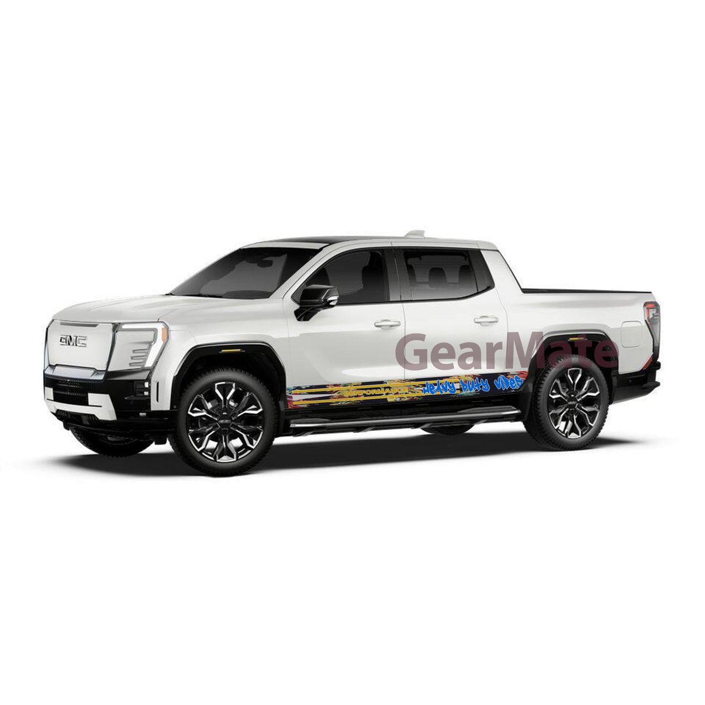 Heavy Duty Vibes Rocker Panel Graphic Decal Kit (Left & Right Sides) - High Quality Vinyl for Trucks & SUVs