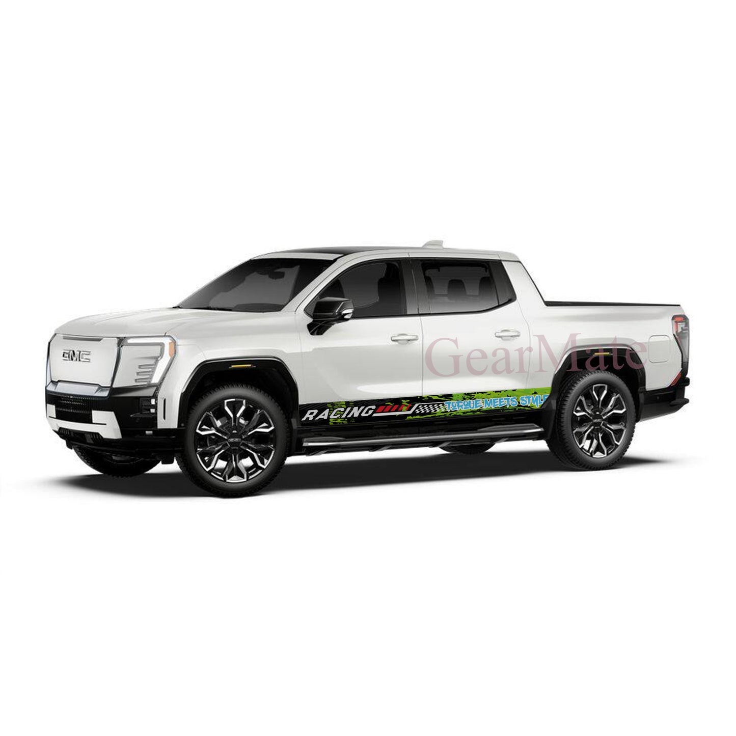 Torque Meets Style Rocker Panel Graphic Decal Kit (Left & Right Sides) - High Quality Vinyl for Trucks & SUVs
