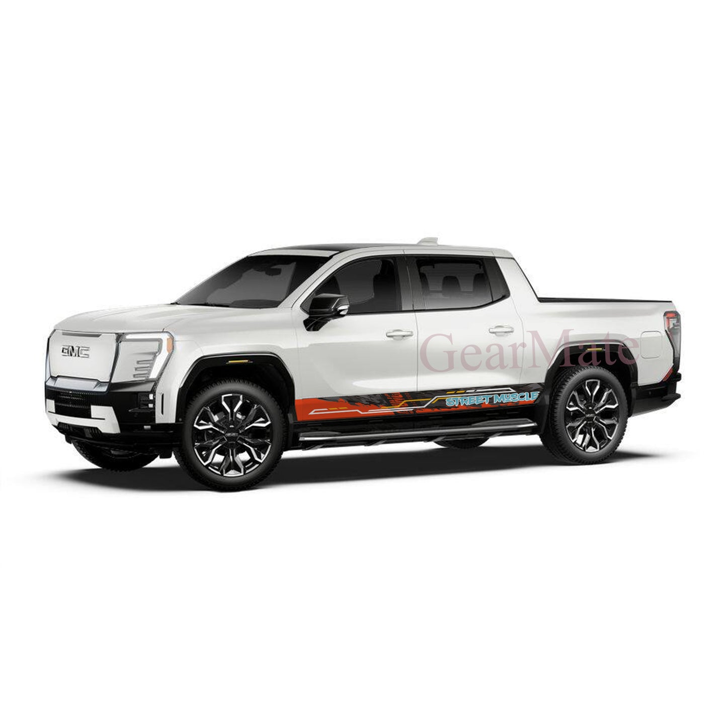 Street Muscle Rocker Panel Graphic Decal Kit (Left & Right Sides) - High Quality Vinyl for Trucks & SUVs