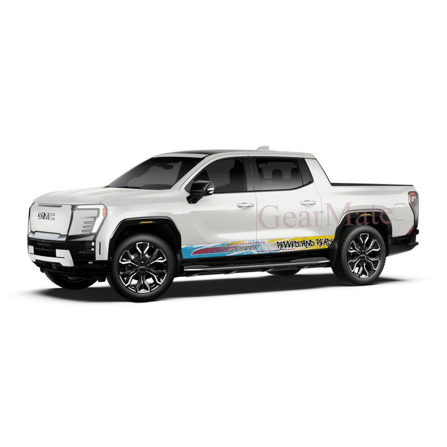 Revved and Ready Rocker Panel Graphic Decal Kit (Left & Right Sides) - High Quality Vinyl for Trucks & SUVs