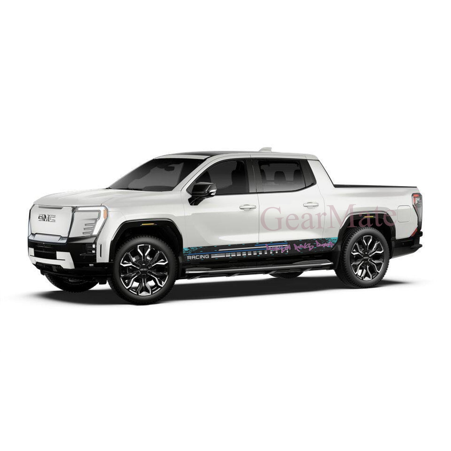 Diesel Runs Deep Rocker Panel Graphic Decal Kit (Left & Right Sides) - High Quality Vinyl for Trucks & SUVs