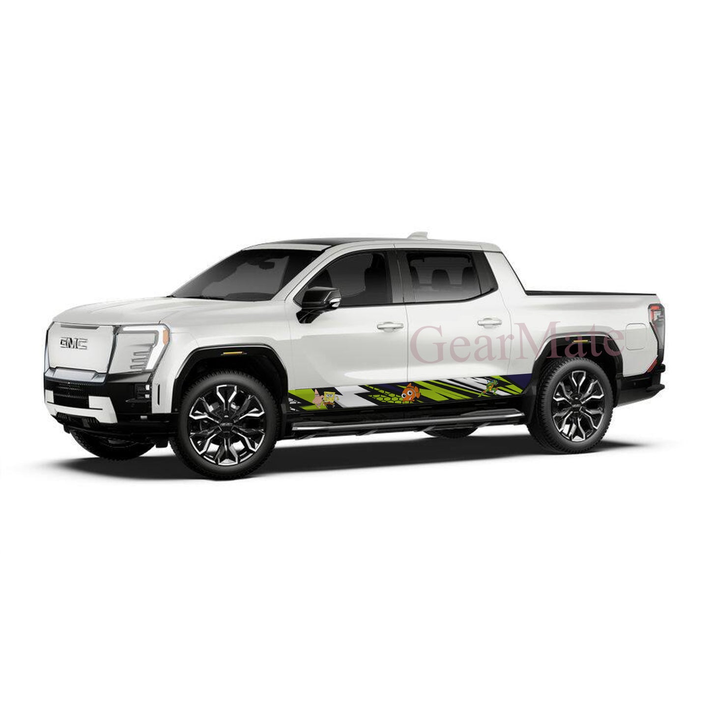 Pole Position Nemo Rocker Panel Graphic Decal Kit (Left & Right Sides) - High Quality Vinyl for Trucks & SUVs