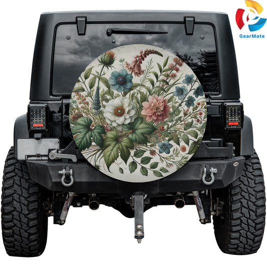 Botanical Spare Tire Cover – Premium Waterproof UV Resistant Protector
