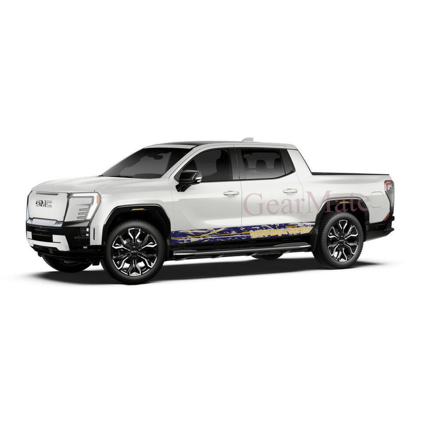 Rugged Looks Race Soul Rocker Panel Graphic Decal Kit (Left & Right Sides) - High Quality Vinyl for Trucks & SUVs