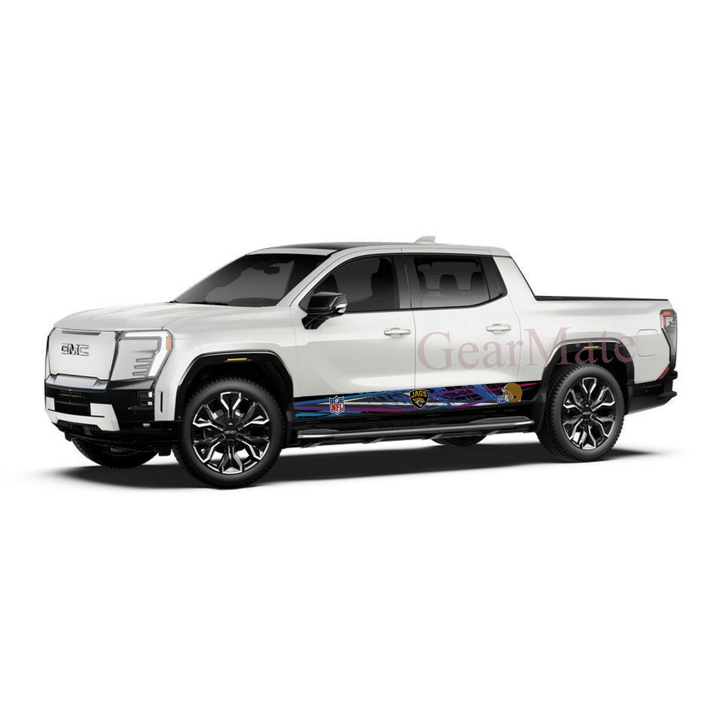 NFL Jacksonville Jaguars 1 Rocker Panel Graphic Decal Kit (Left & Right Sides) - High Quality Vinyl for Trucks & SUVs