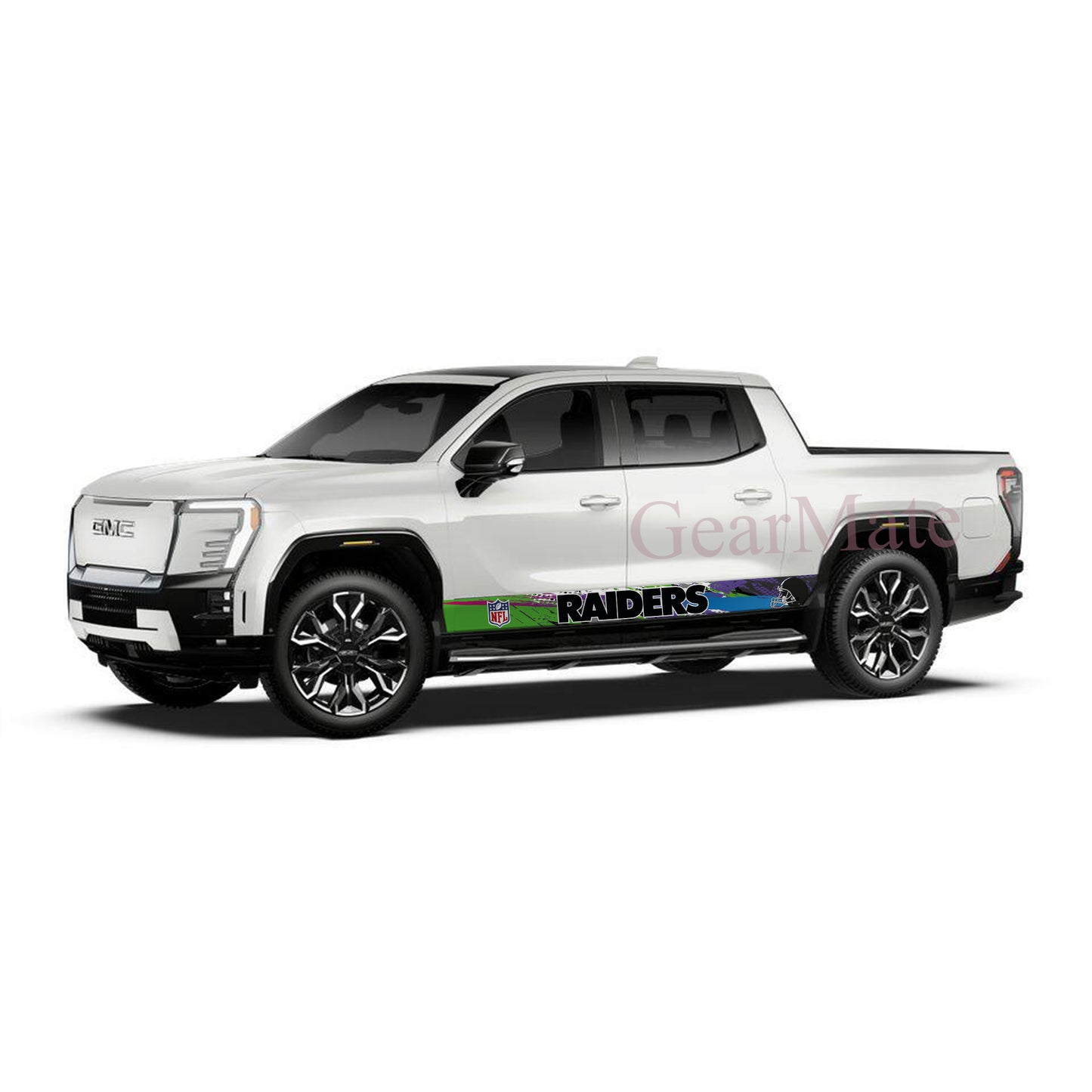 NFL Las Vegas Raiders 1 Rocker Panel Graphic Decal Kit (Left & Right Sides) - High Quality Vinyl for Trucks & SUVs