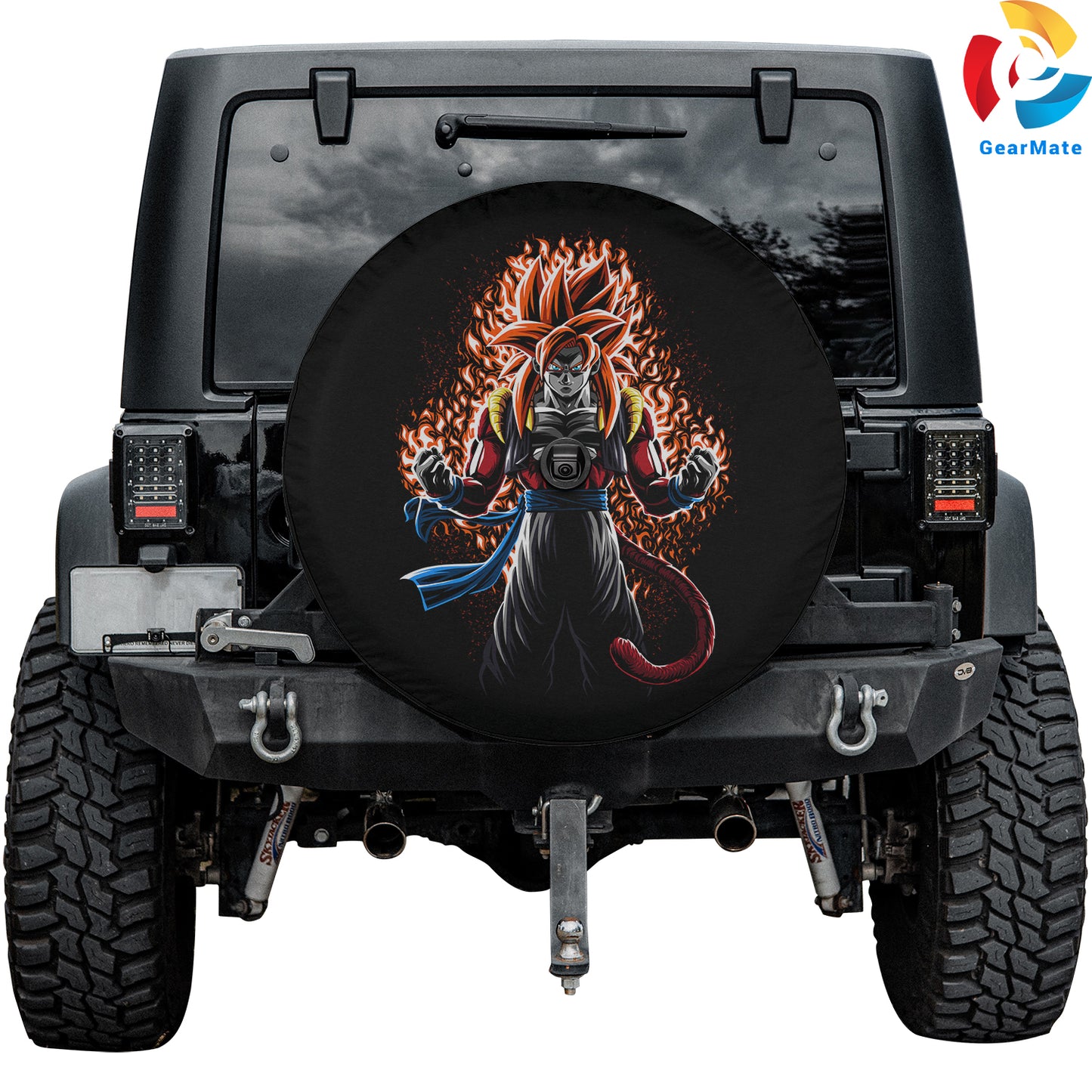 Dragon Ball Z Goku Anime Spare Tire Cover – Premium Waterproof UV Resistant Protector