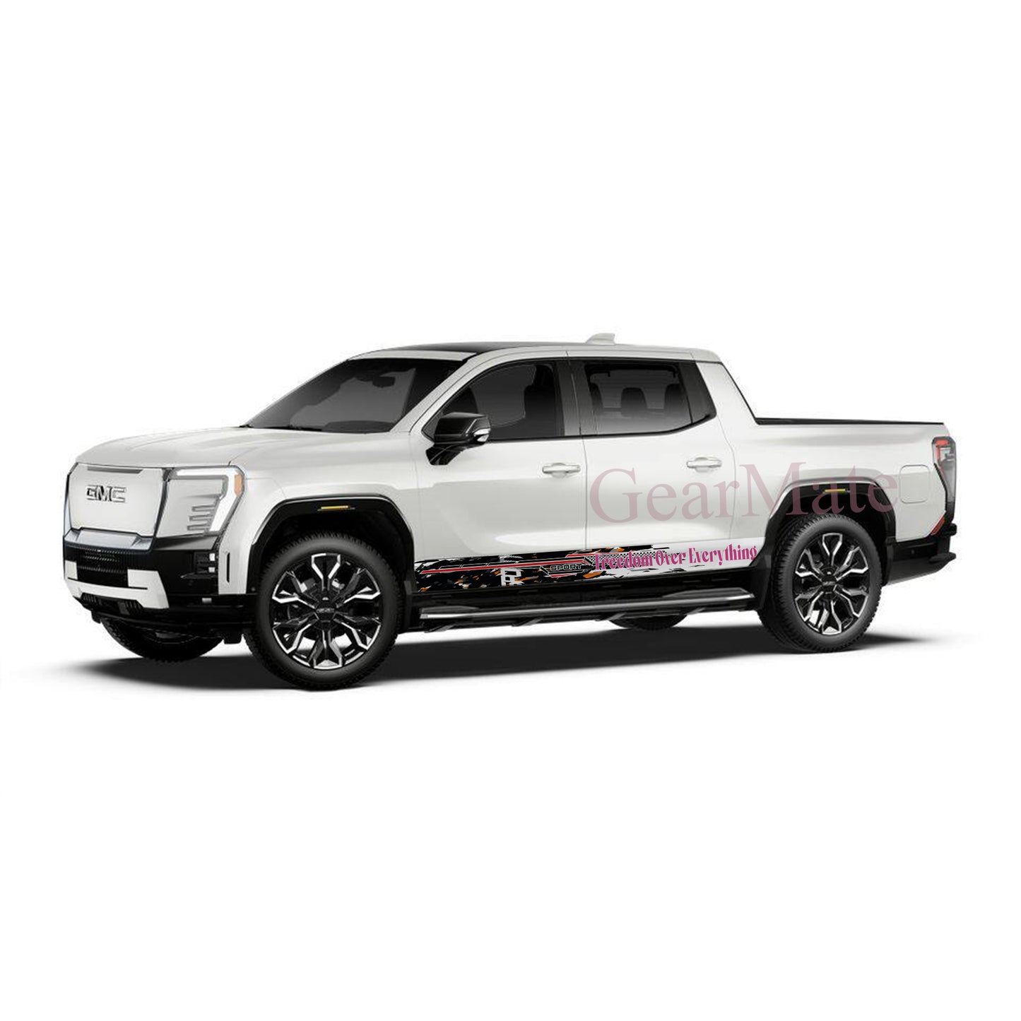 Freedom Over Everything Rocker Panel Graphic Decal Kit (Left & Right Sides) - High Quality Vinyl for Trucks & SUVs