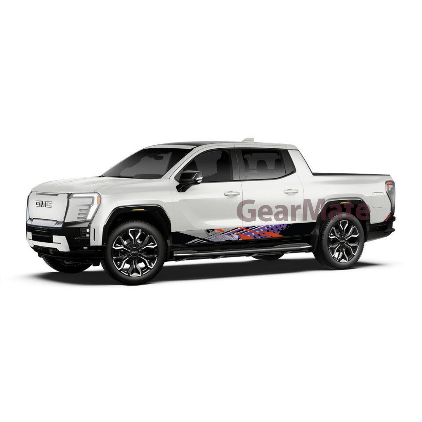 Racing Purple O Rocker Panel Graphic Decal Kit (Left & Right Sides) - High Quality Vinyl for Trucks & SUVs