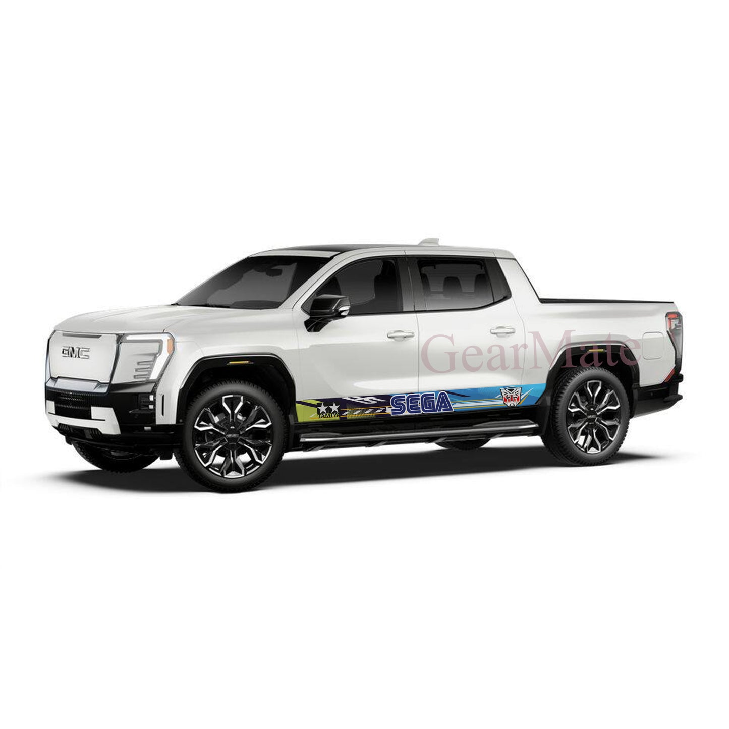 Sega Games Rocker Panel Graphic Decal Kit (Left & Right Sides) - High Quality Vinyl for Trucks & SUVs