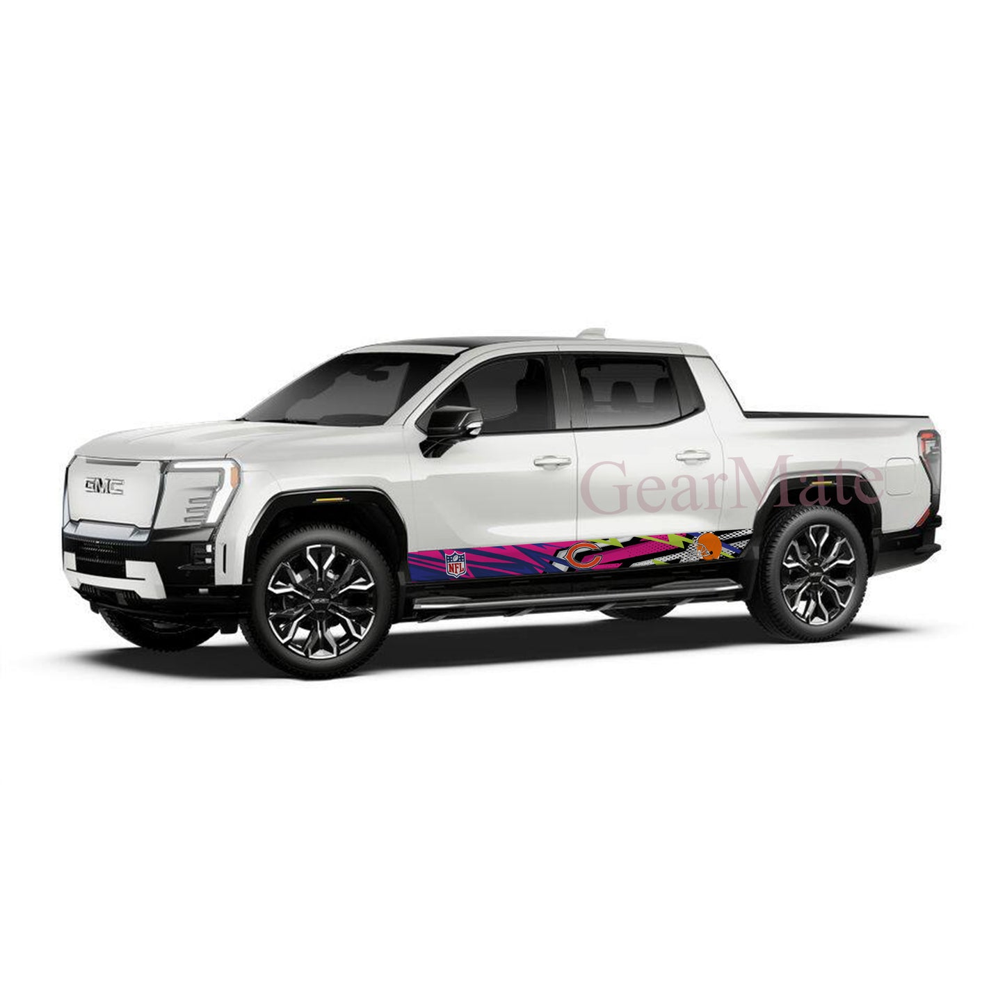 NFL Chicago Bears 2 Rocker Panel Graphic Decal Kit (Left & Right Sides) - High Quality Vinyl for Trucks & SUVs