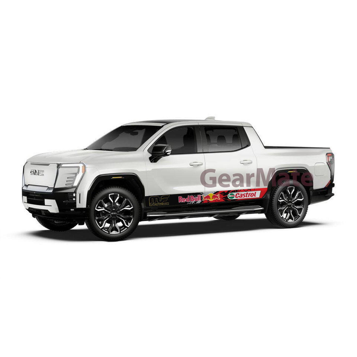Racing Redbull Magnaflow Rocker Panel Graphic Decal Kit (Left & Right Sides) - High Quality Vinyl for Trucks & SUVs