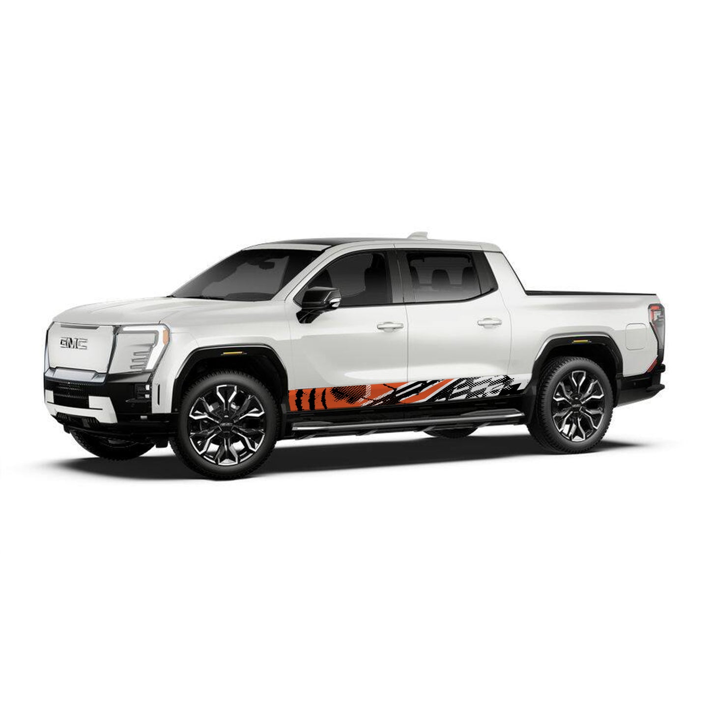 Claw Orange Rocker Panel Graphic Decal Kit (Left & Right Sides) - High Quality Vinyl for Trucks & SUVs