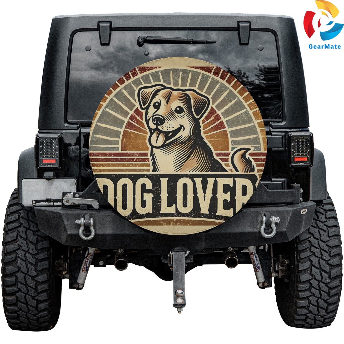 Dog Lover Spare Tire Cover – Premium Waterproof UV Resistant Protector