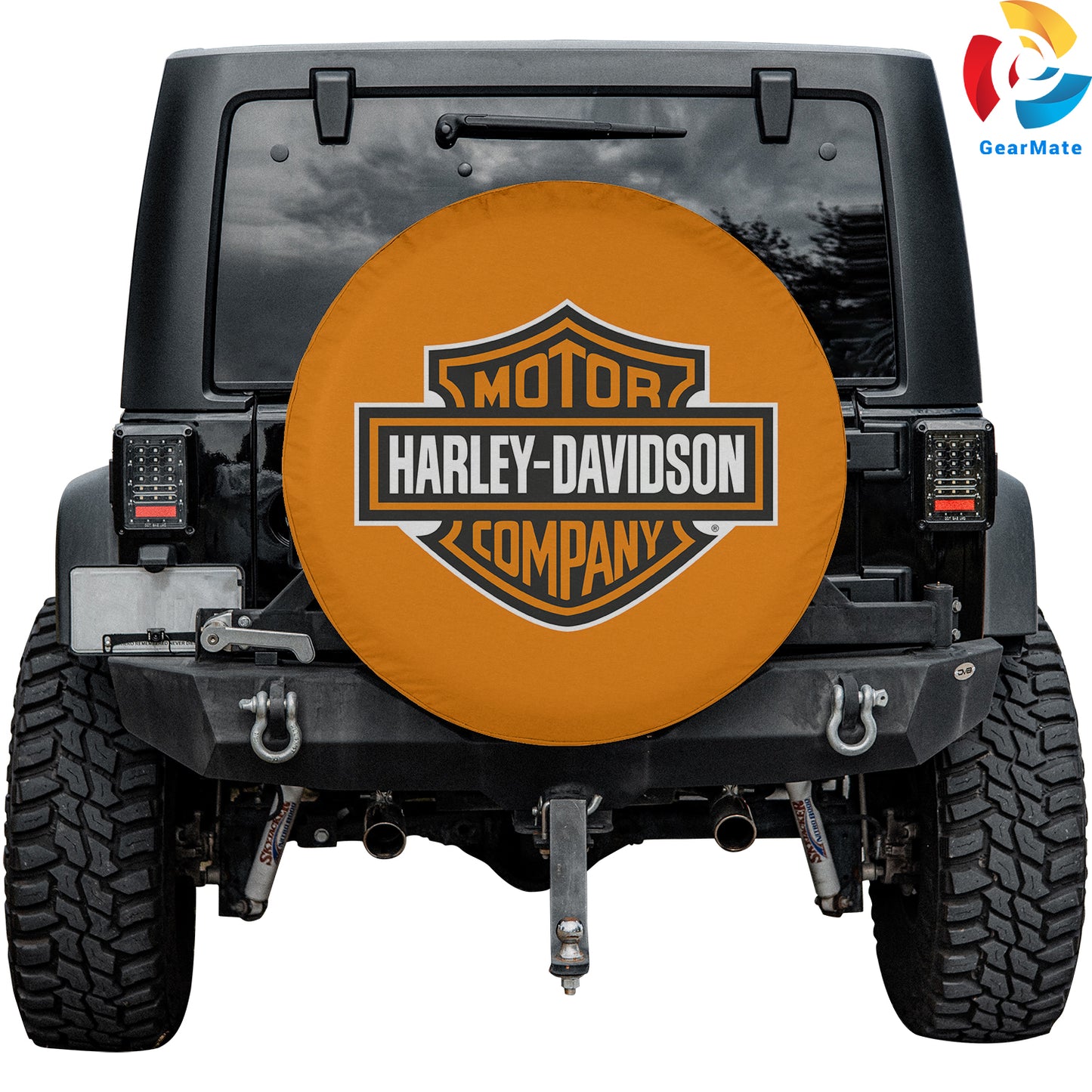 Harley Davidson Spare Tire Cover – Premium Waterproof UV Resistant Protector