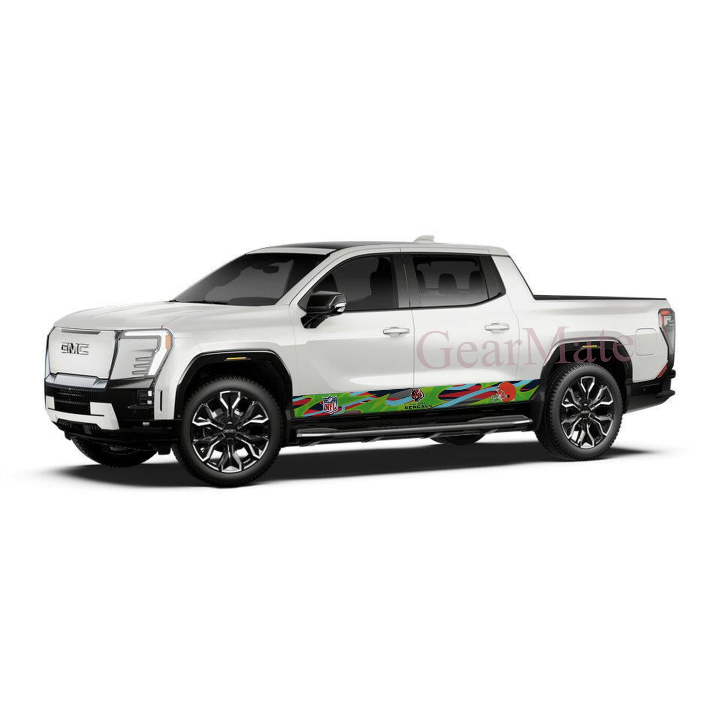 NFL Cincinnati Bengals Rocker Panel Graphic Decal Kit (Left & Right Sides) - High Quality Vinyl for Trucks & SUVs