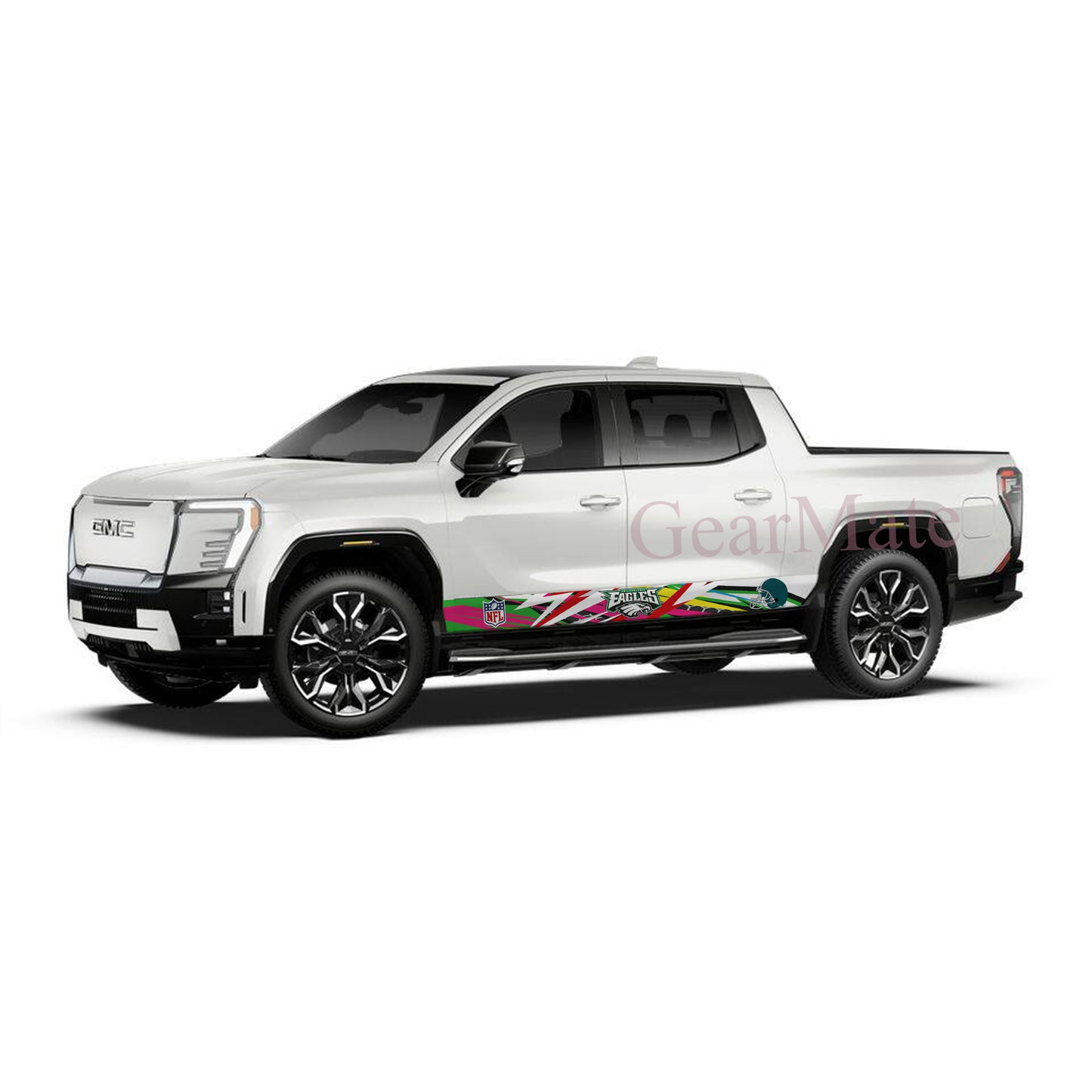 NFL Philadelphia Eagles 1 Rocker Panel Graphic Decal Kit (Left & Right Sides) - High Quality Vinyl for Trucks & SUVs