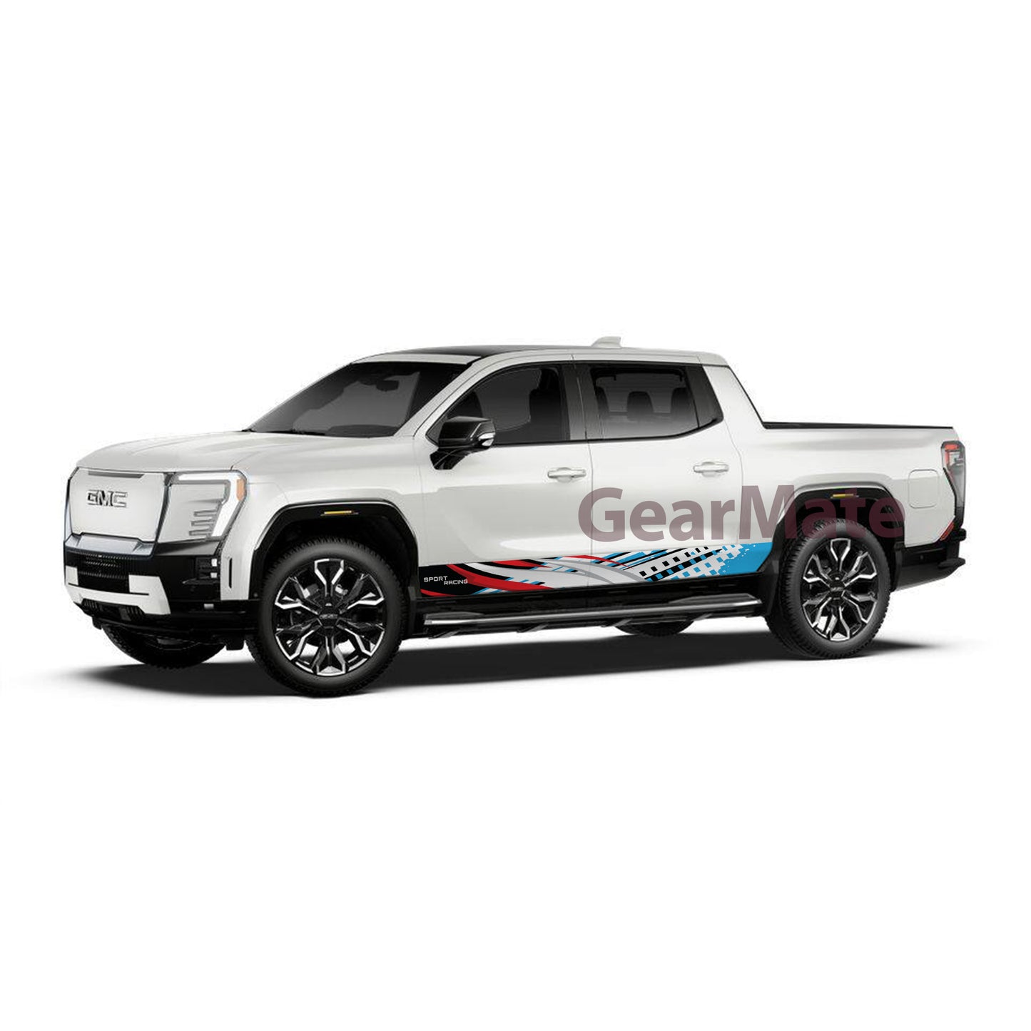 Sport Racing RB Rocker Panel Graphic Decal Kit (Left & Right Sides) - High Quality Vinyl for Trucks & SUVs