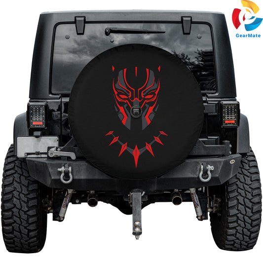 Black Panther Marvel Spare Tire Cover – Premium Waterproof UV Resistant Protector