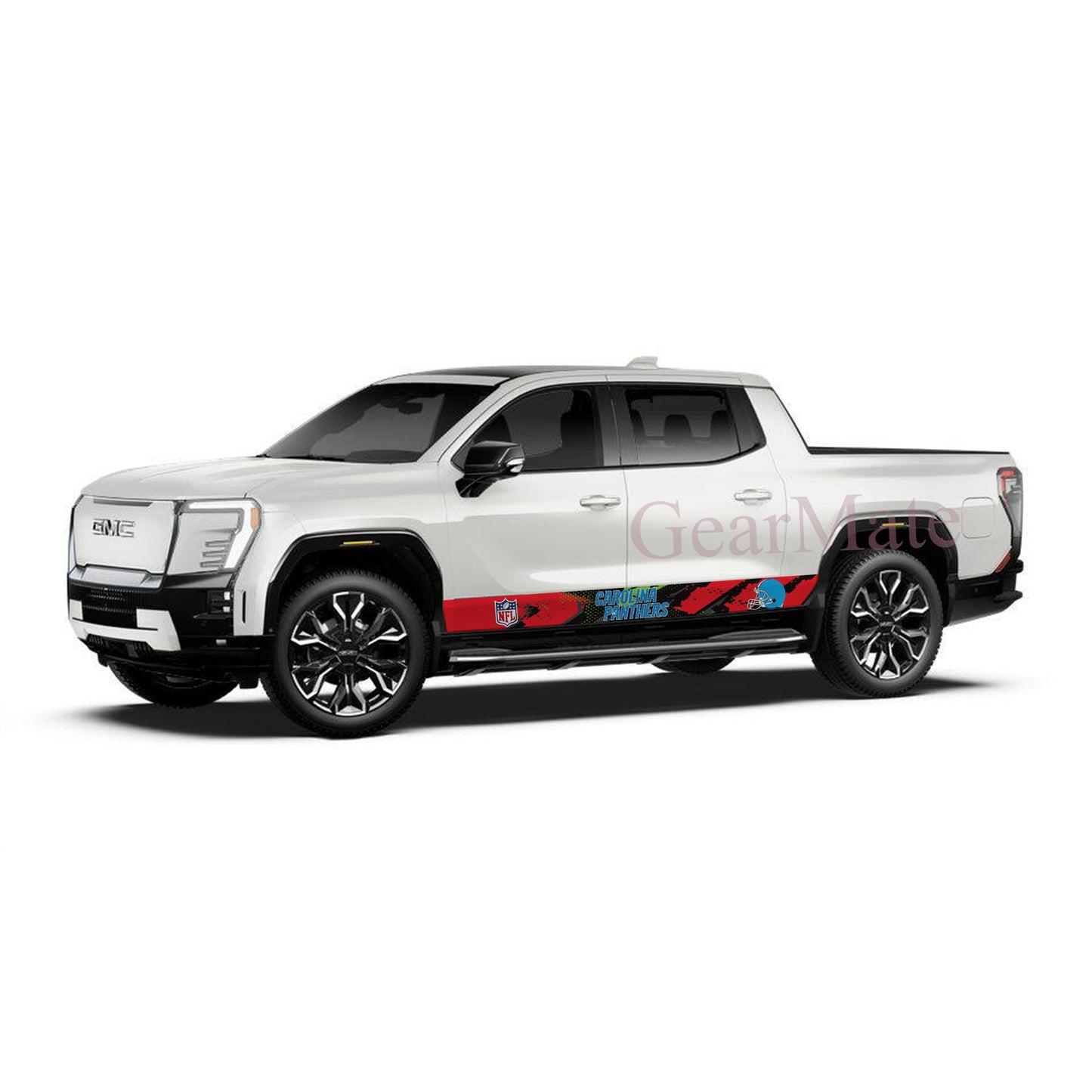 NFL Carolina Panthers 1 Rocker Panel Graphic Decal Kit (Left & Right Sides) - High Quality Vinyl for Trucks & SUVs