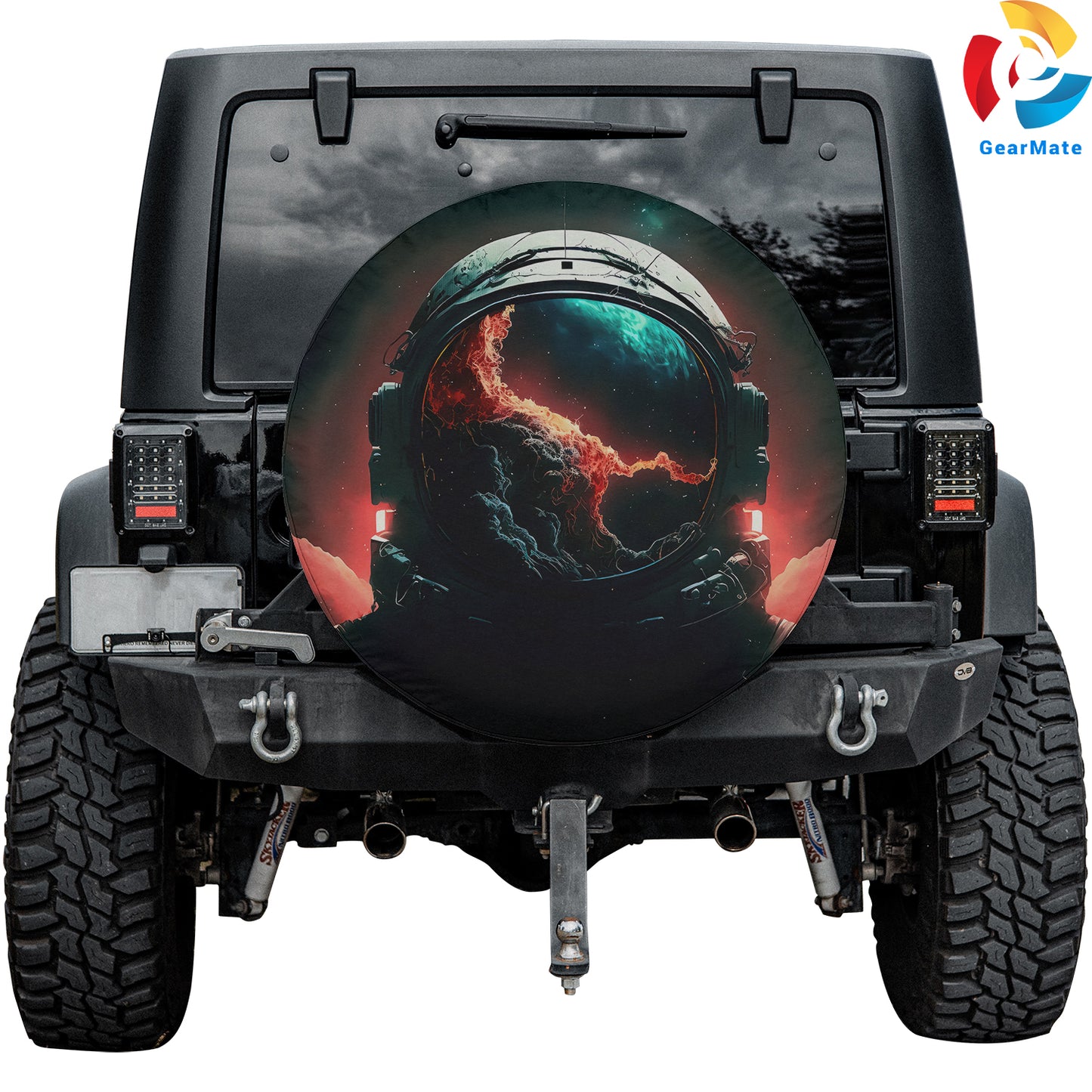 Space Astronaut Spare Tire Cover – Premium Waterproof UV Resistant Protector